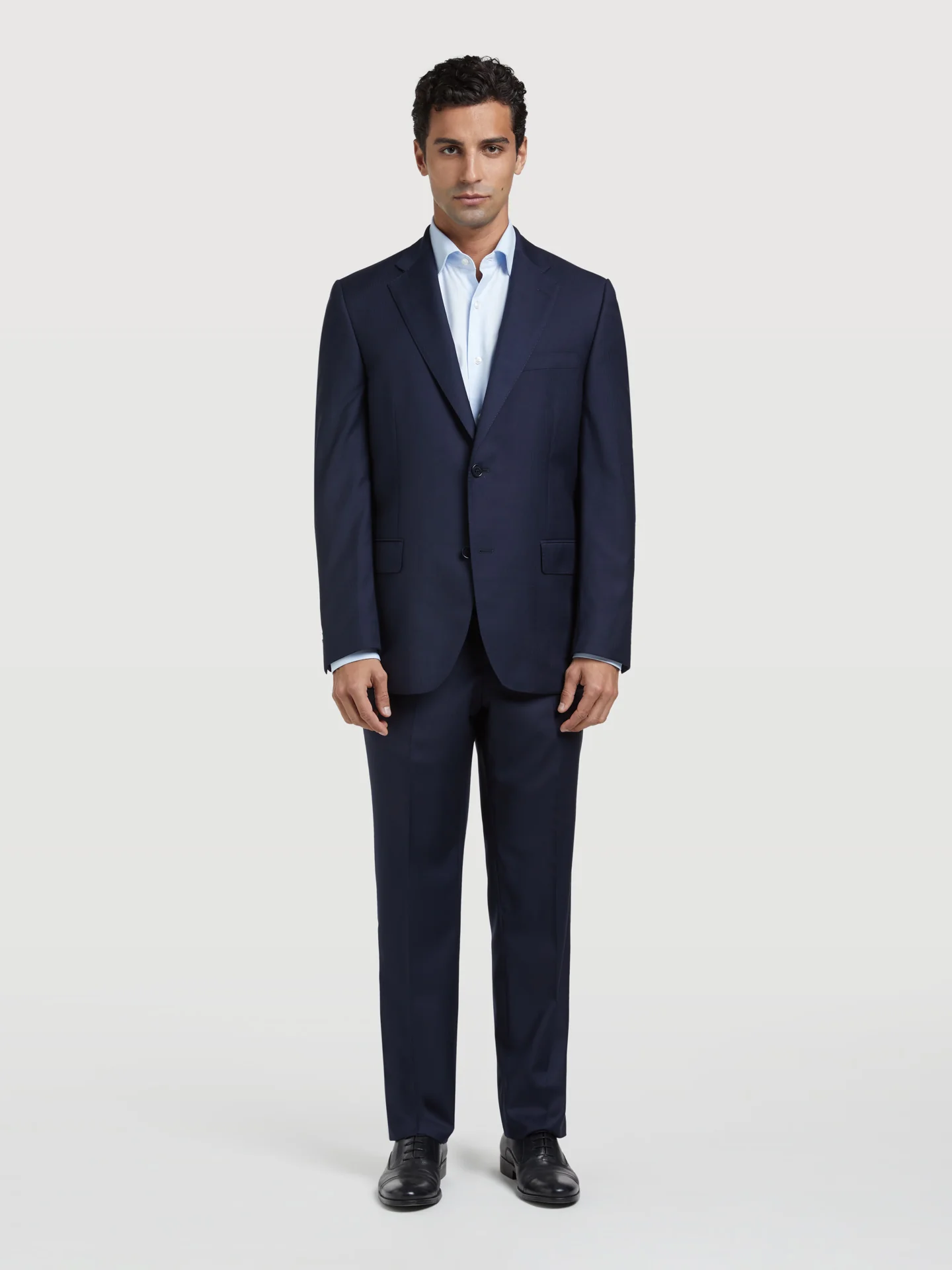 Regular Fit 4 Seasons Herringbone Suit