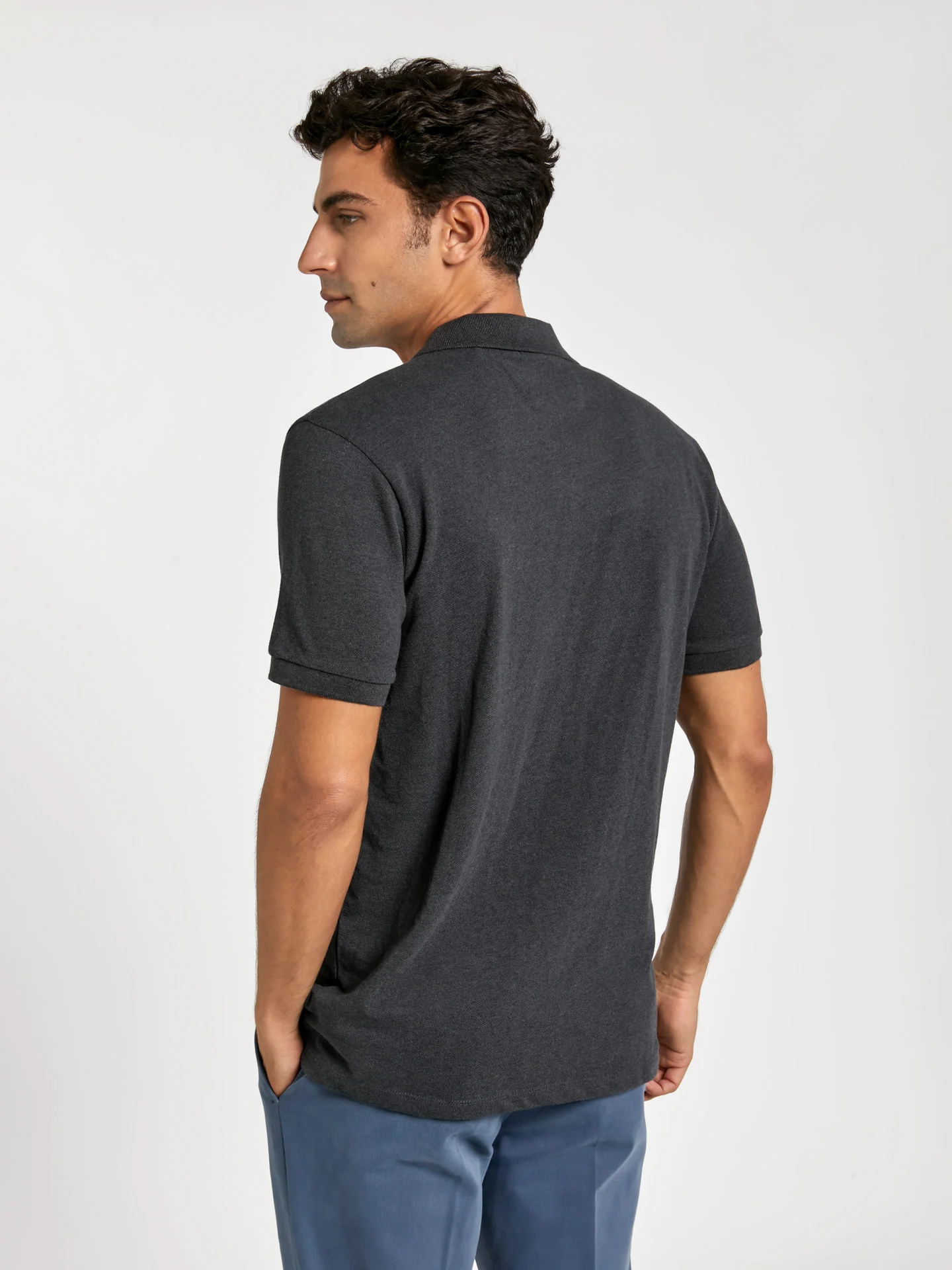 Regular fit basic piqué polo shirt - Image 15
