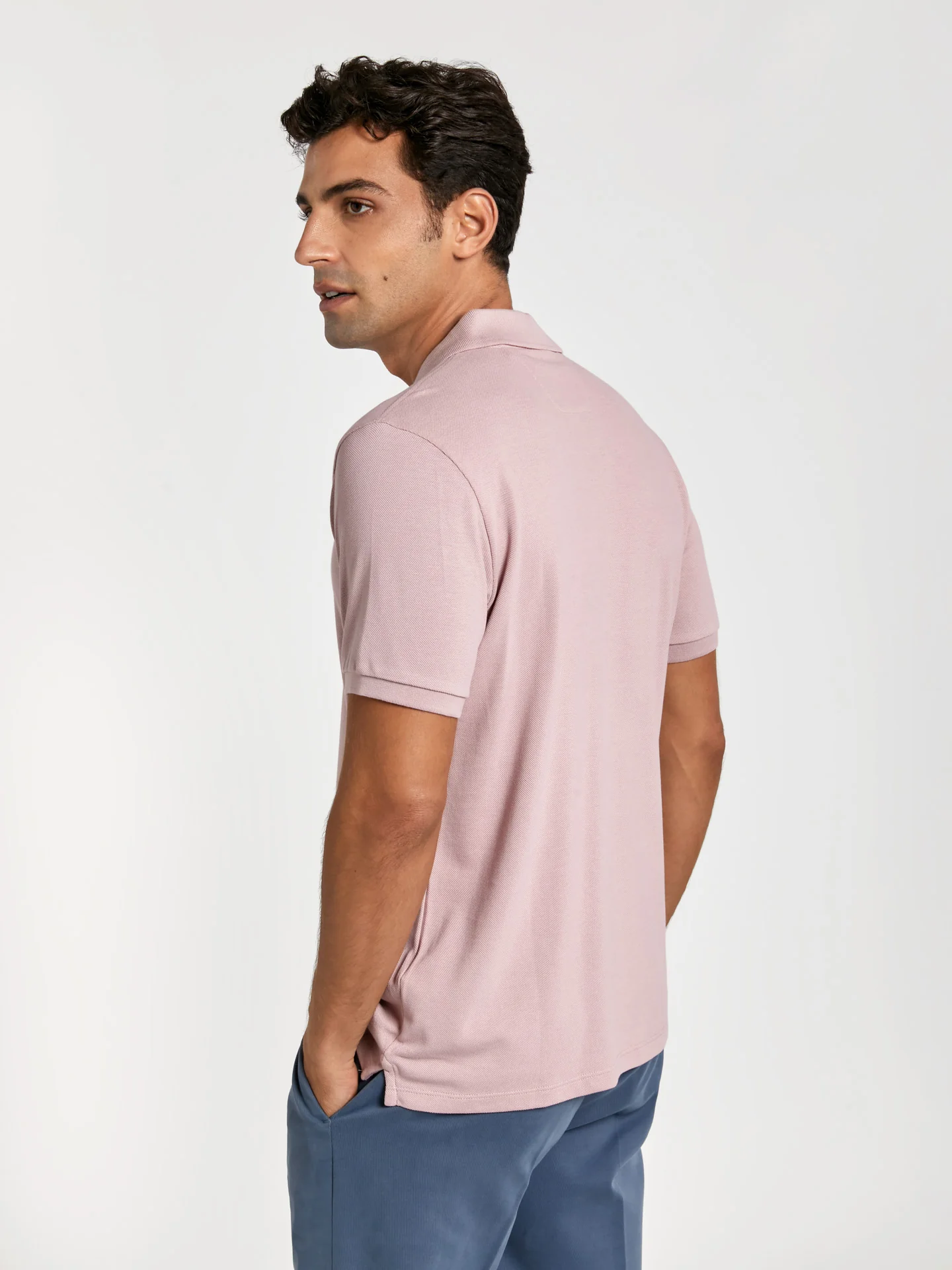 Regular fit basic piqué polo shirt - Image 21