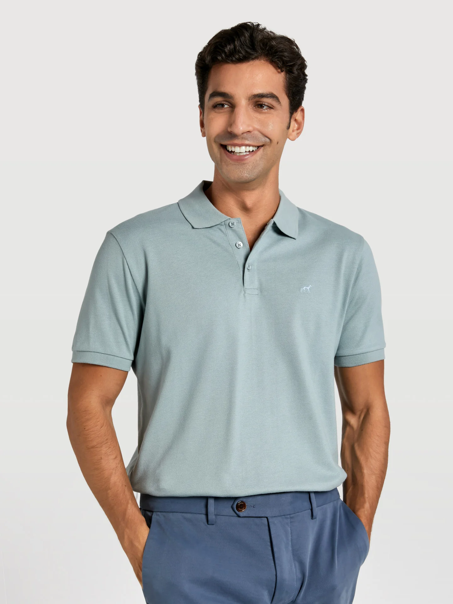 Regular fit basic piqué polo shirt - Image 22