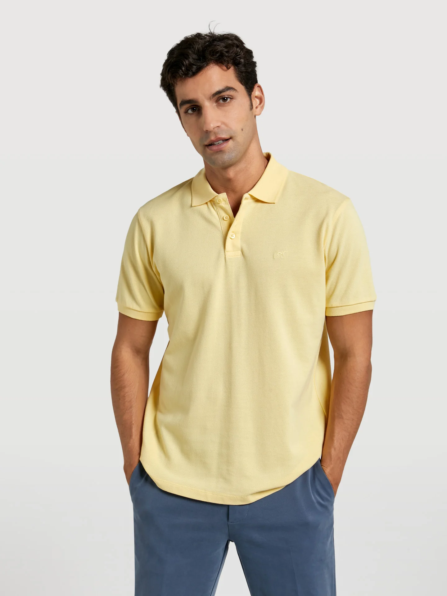 Regular fit basic piqué polo shirt - Image 25