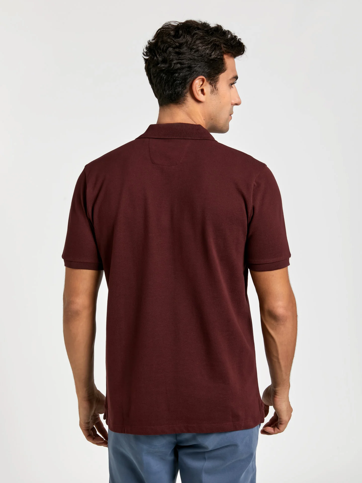 Regular fit basic piqué polo shirt - Image 3
