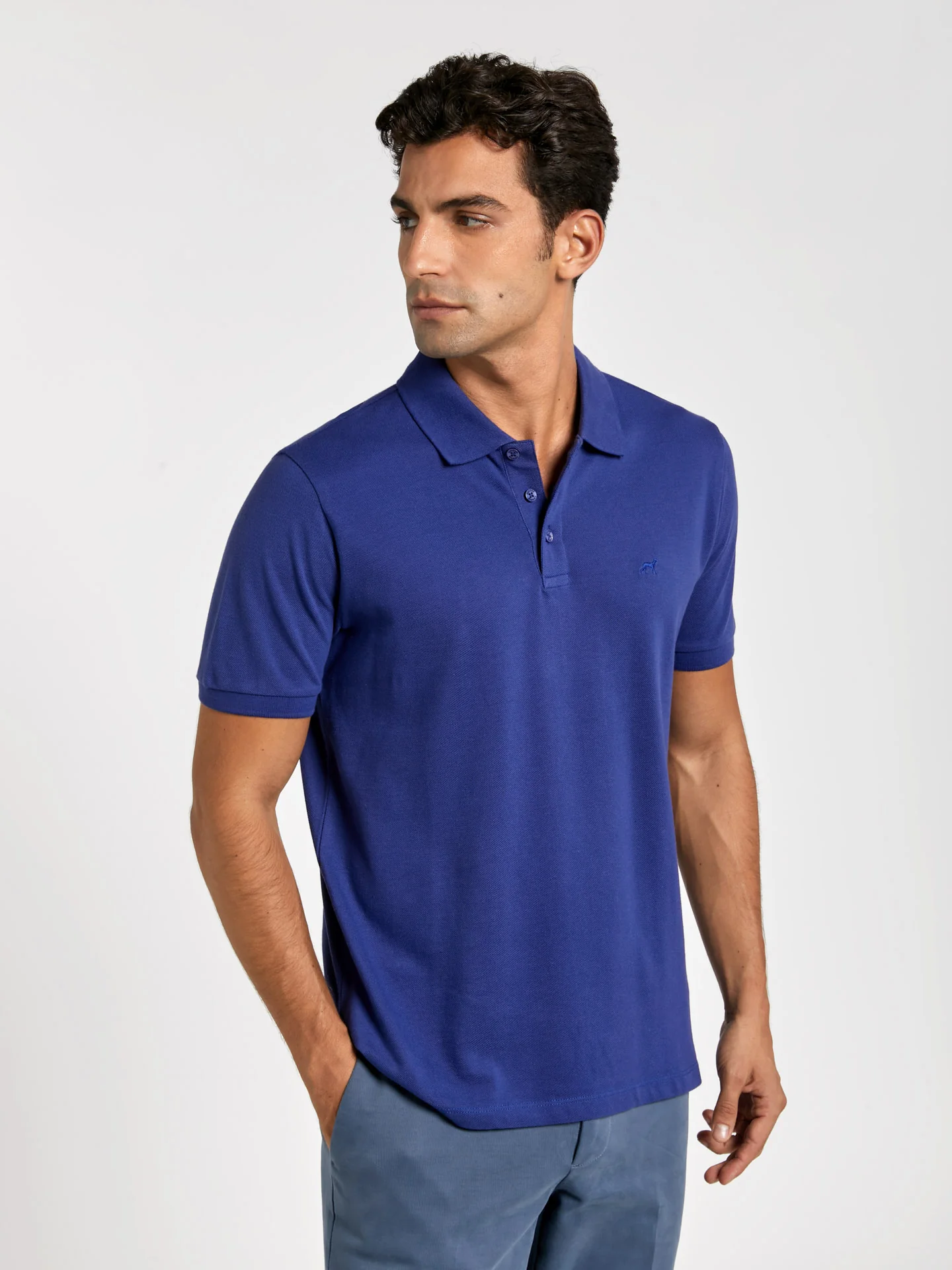 Regular fit basic piqué polo shirt - Image 32