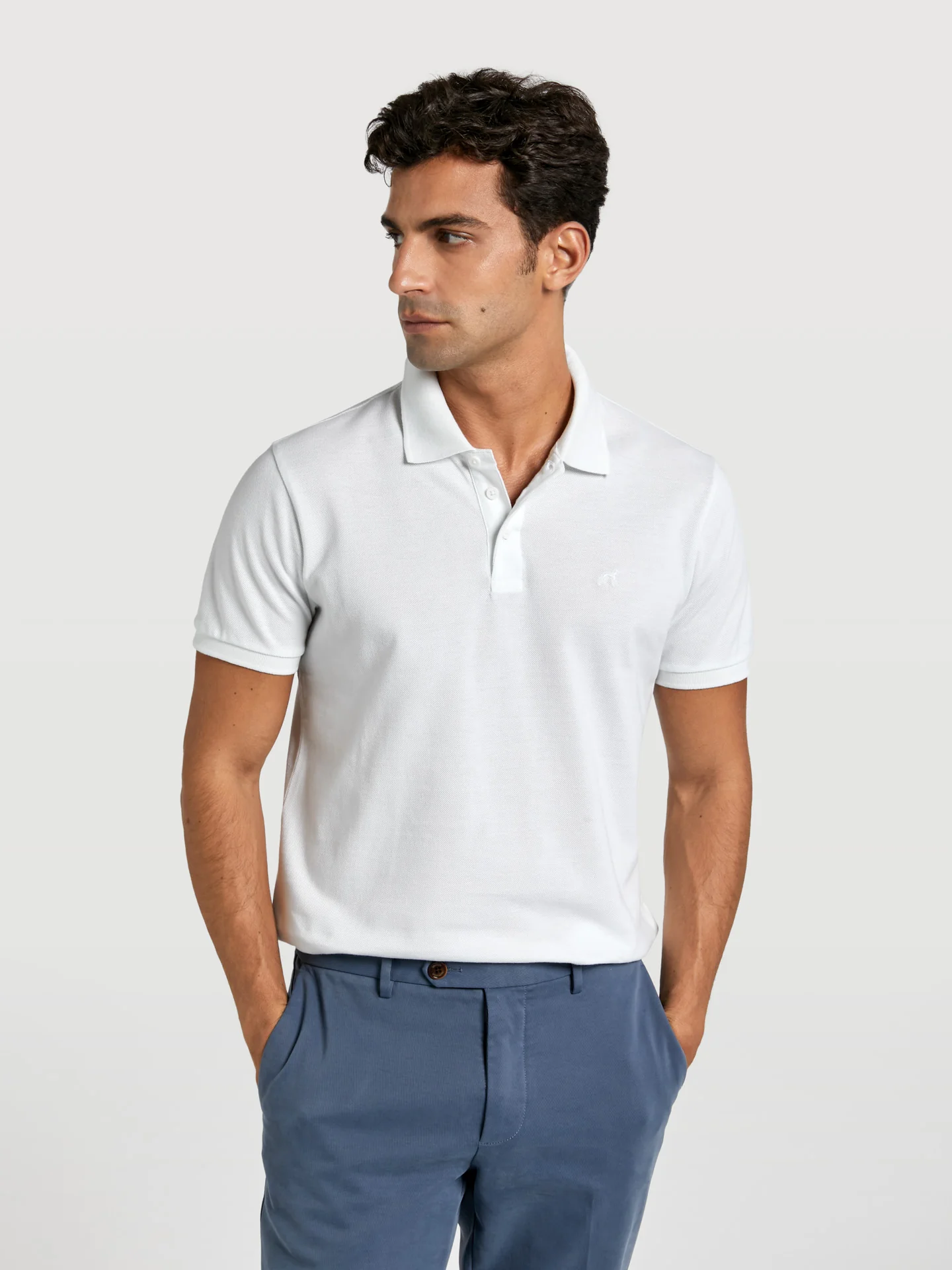 Regular fit basic piqué polo shirt - Image 34