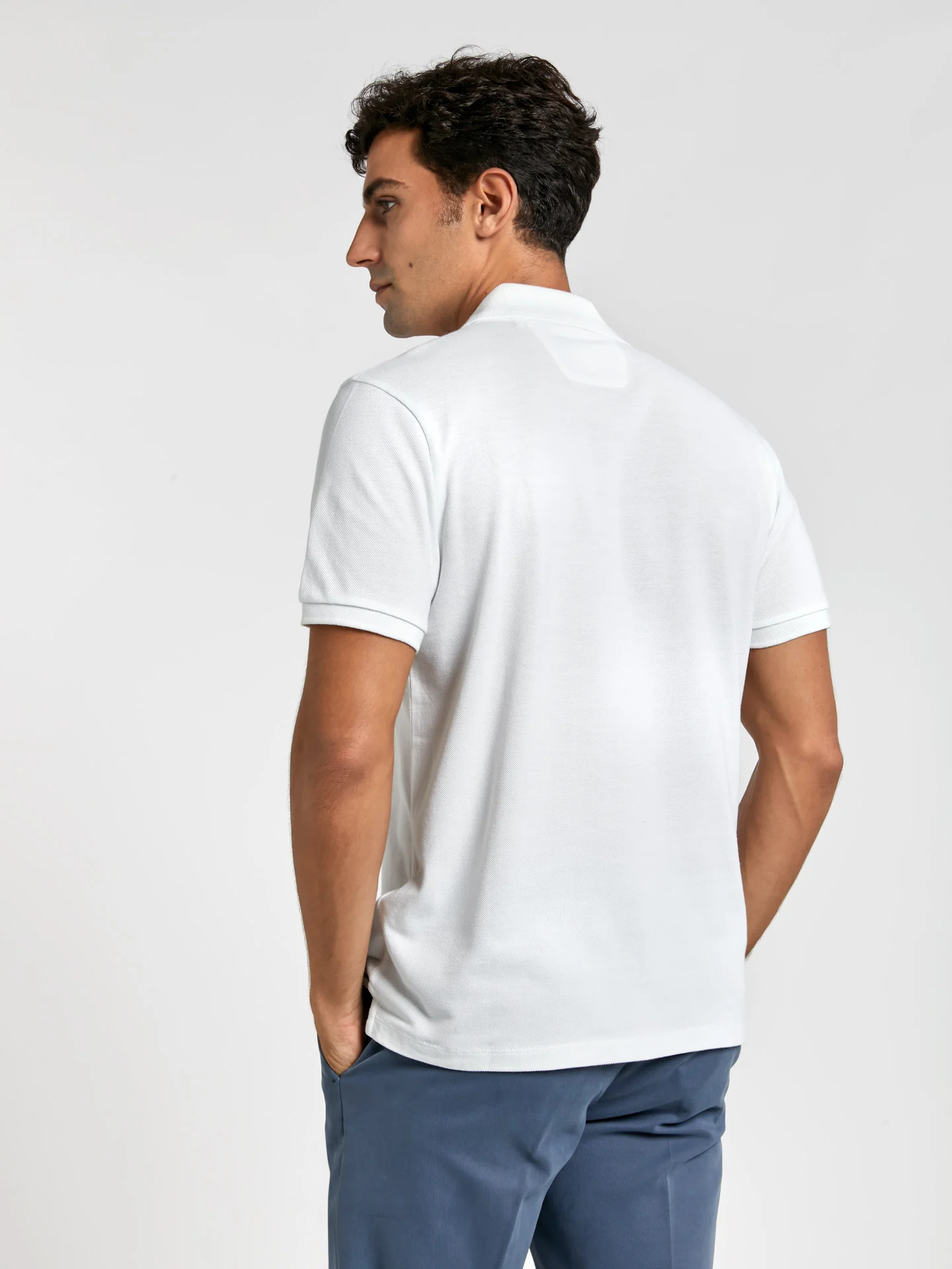 Regular fit basic piqué polo shirt - Image 36