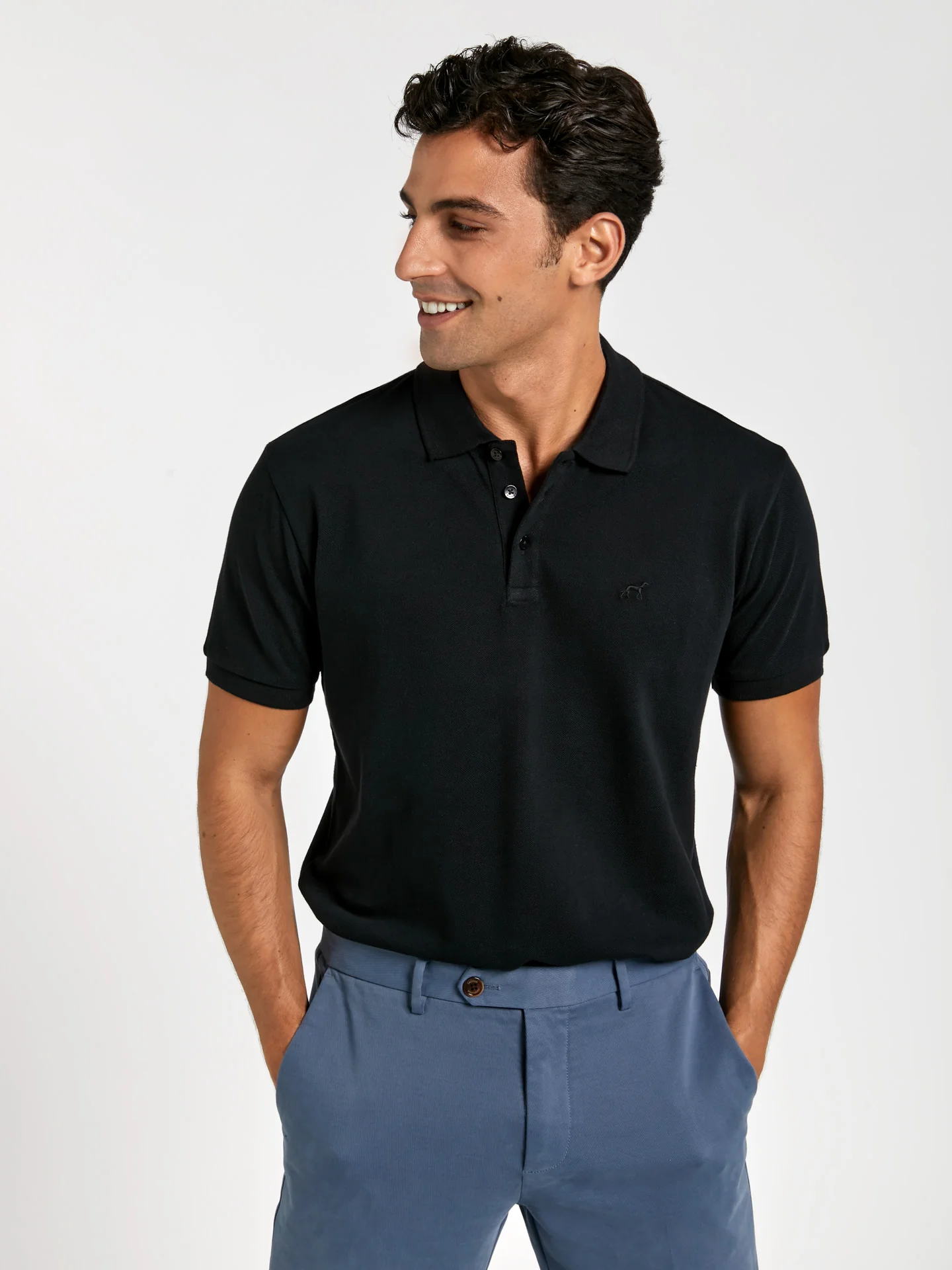 Regular fit basic piqué polo shirt - Image 5