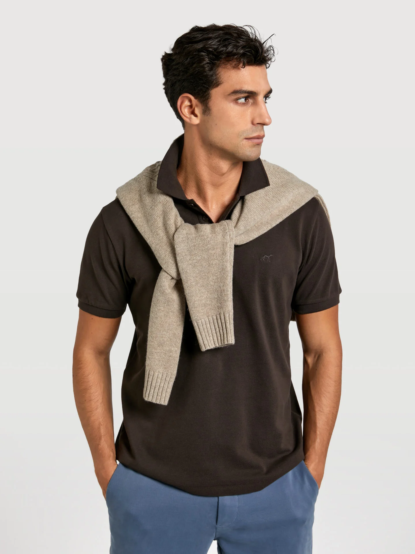Regular fit basic piqué polo shirt - Image 7