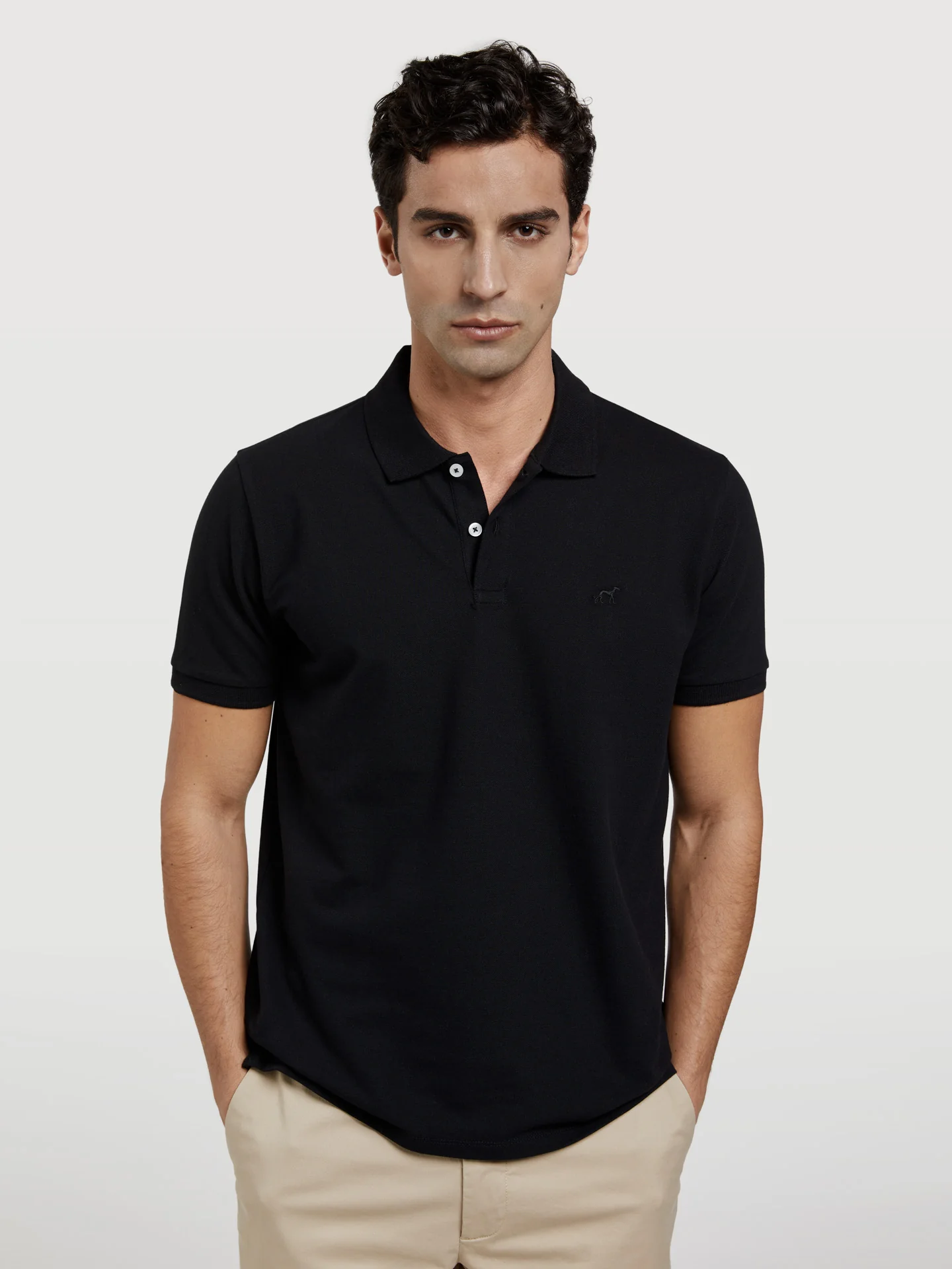 Regular Fit Basic Polo Piqué Shirt