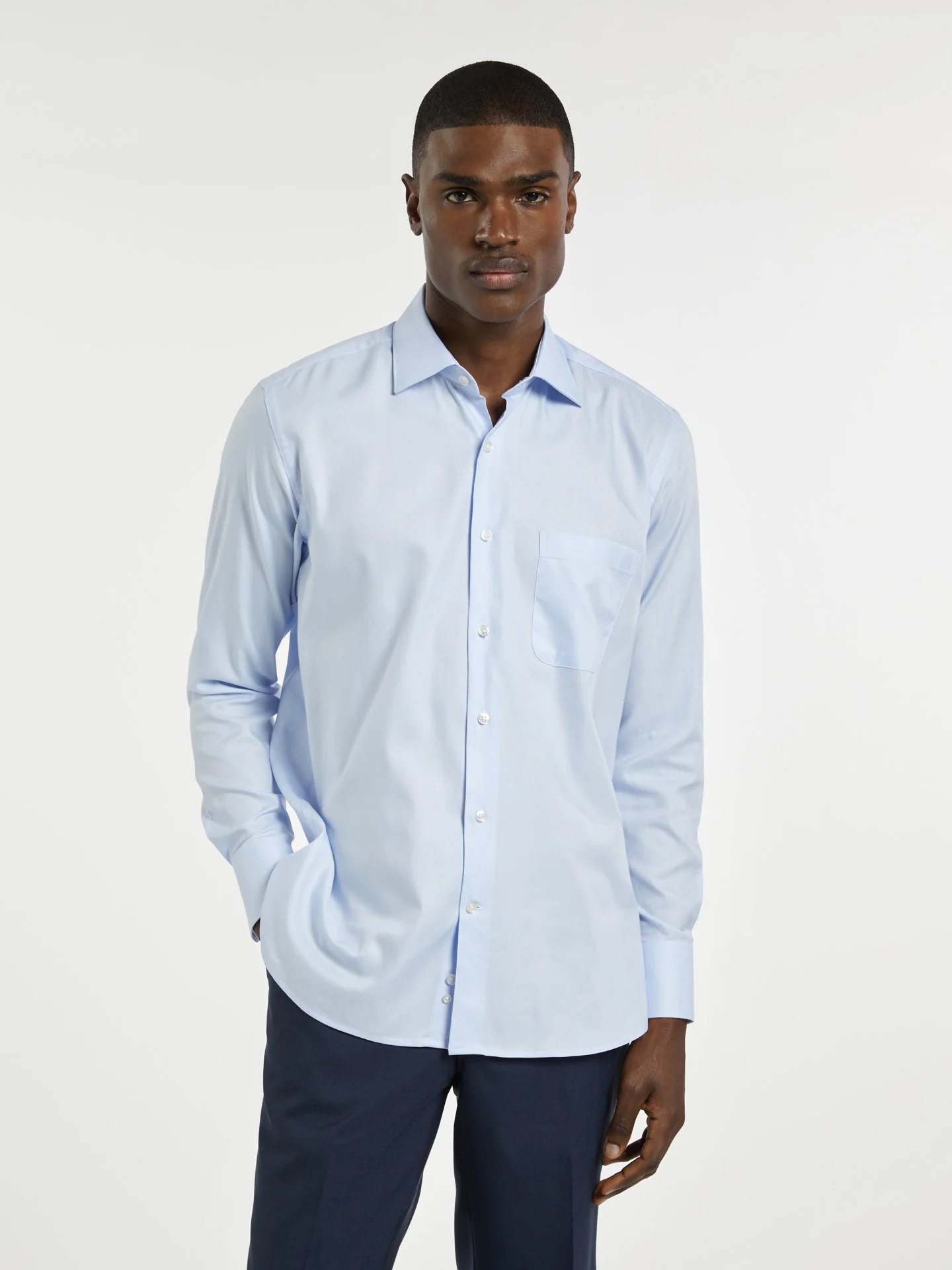 Regular fit business plain oxford formal shirt - Image 5