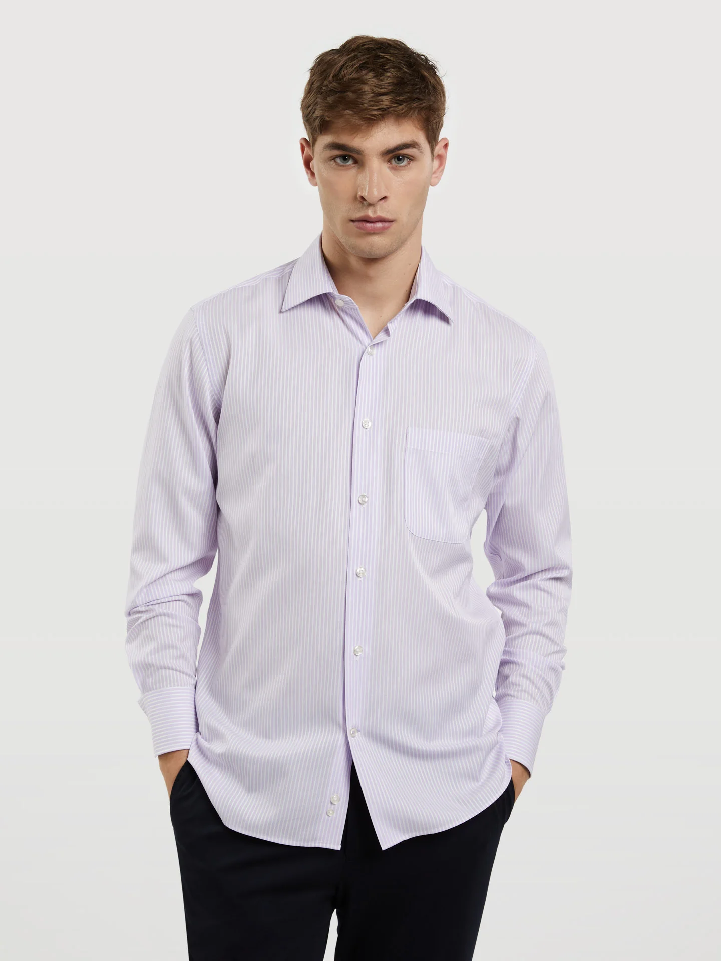 Regular Fit Business stripes Formal Shirt