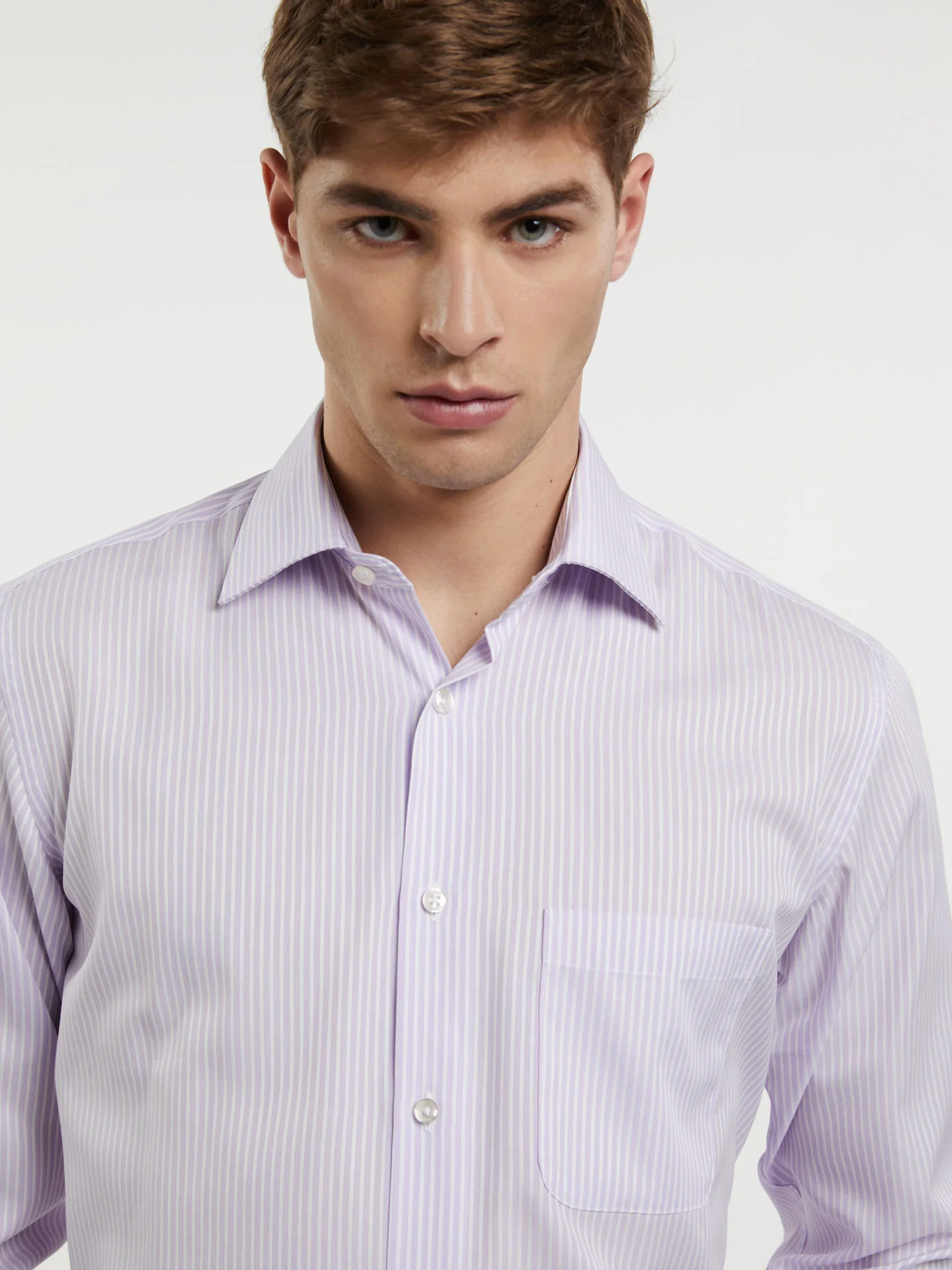 Regular Fit Business stripes Formal Shirt - Image 3