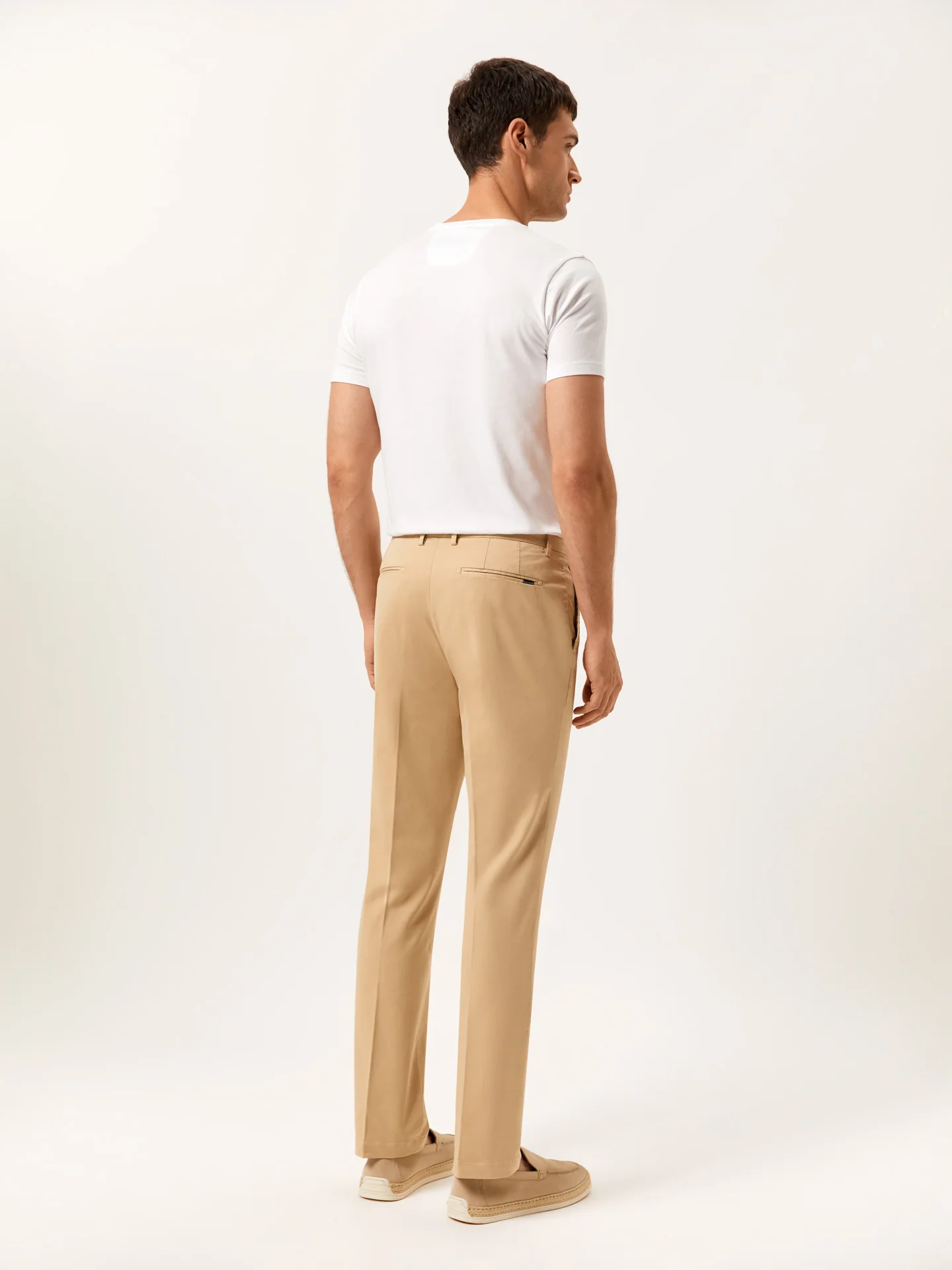 Regular Fit Casual Trousers in Comfort Cotton - Image 4