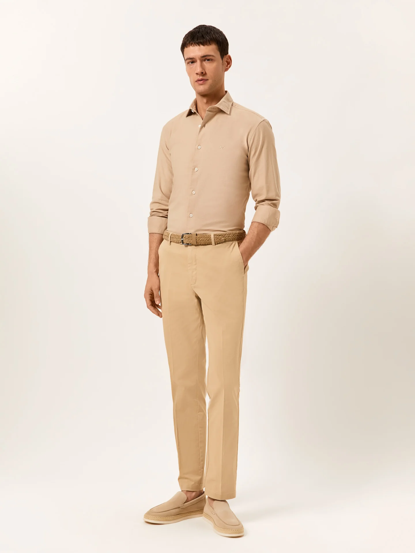 Regular Fit Casual Trousers in Comfort Cotton - Image 5
