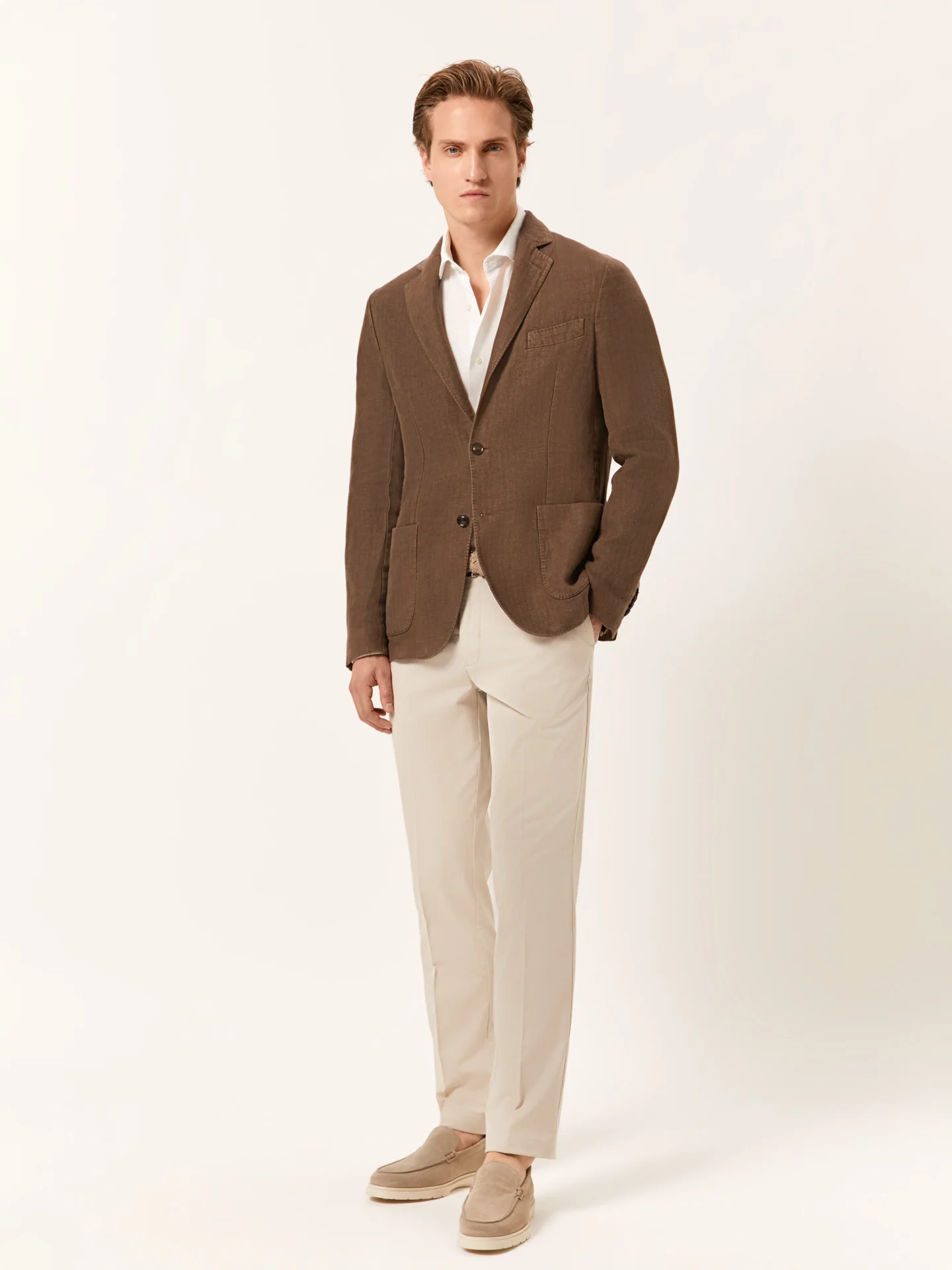 Regular Fit Casual Trousers in Comfort Cotton - Image 2