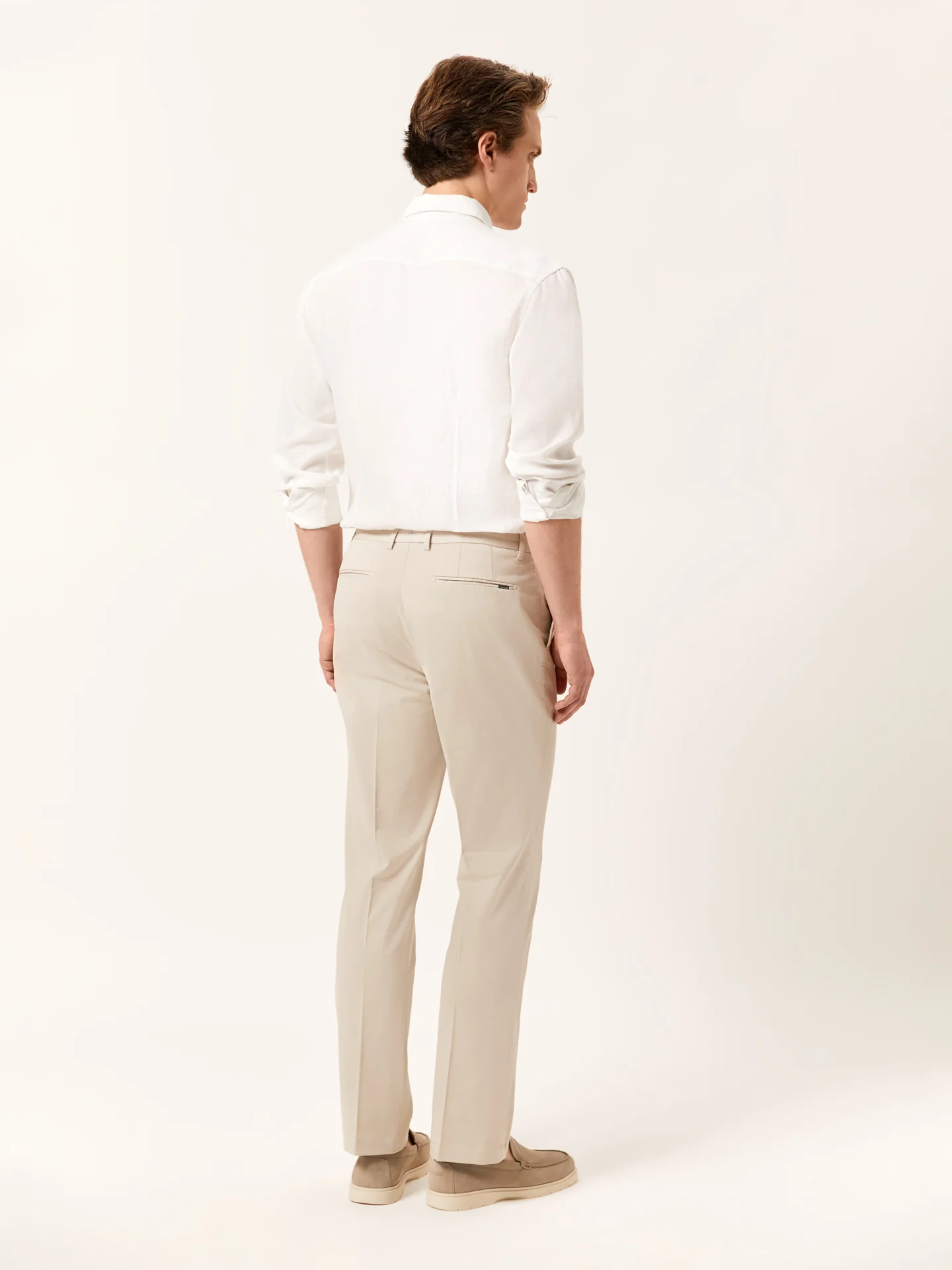 Regular Fit Casual Trousers in Comfort Cotton - Image 3