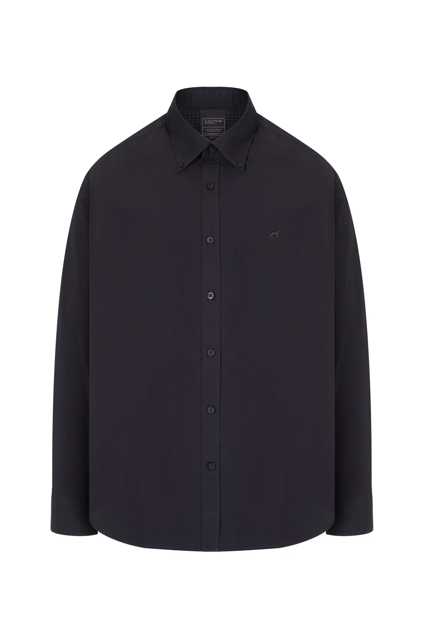 Regular fit comfort poplin garment dye shirt