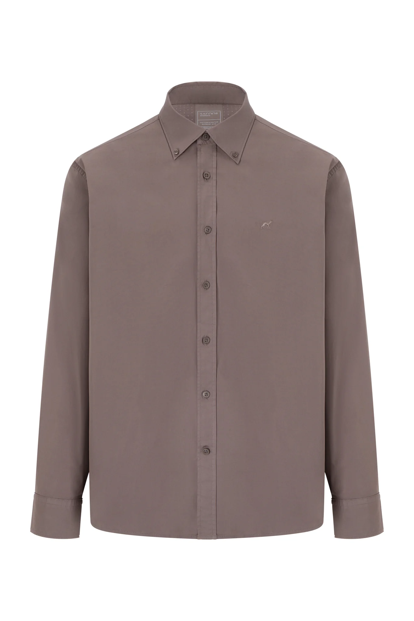 Regular fit comfort poplin garment dye shirt - Image 10