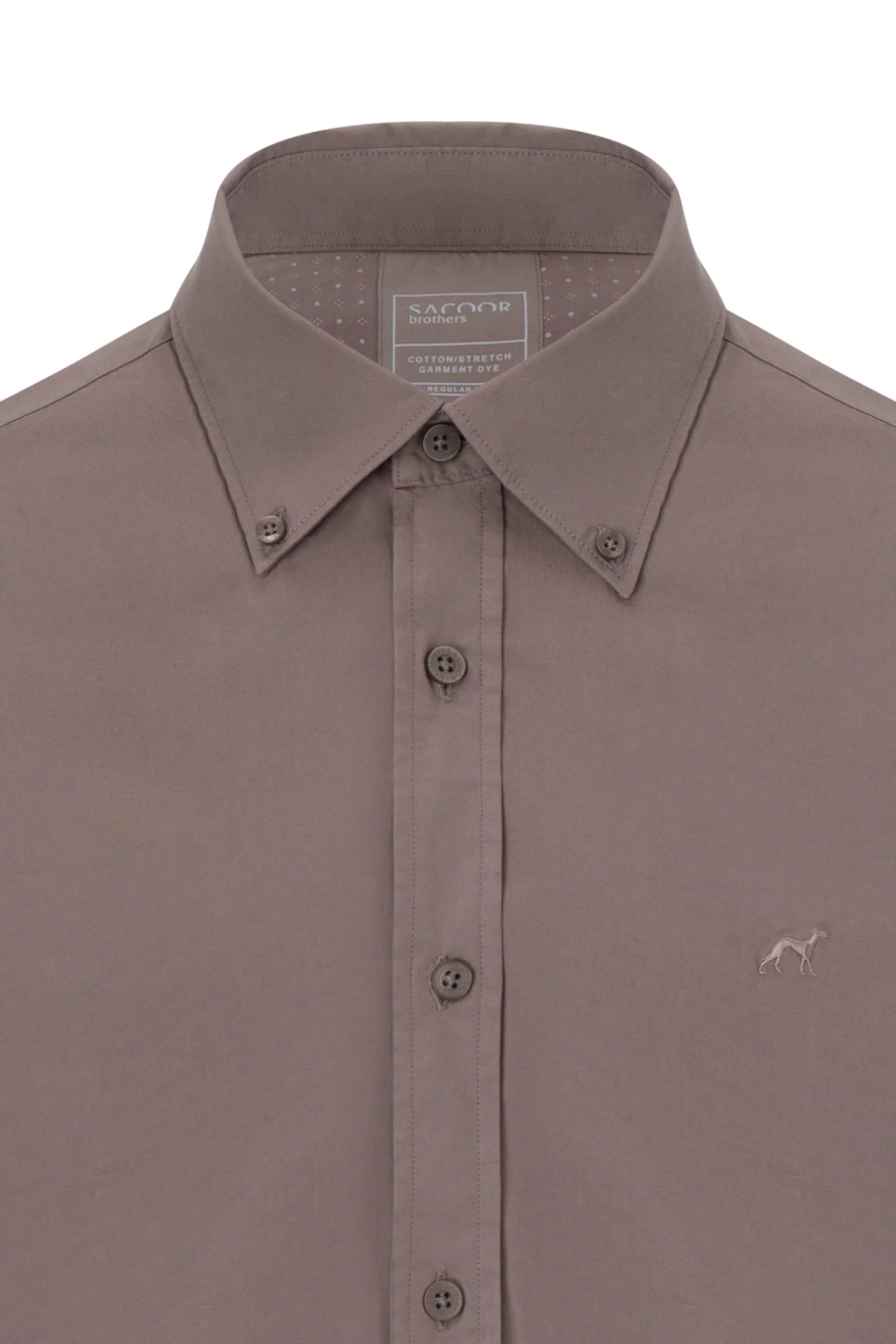 Regular fit comfort poplin garment dye shirt - Image 12