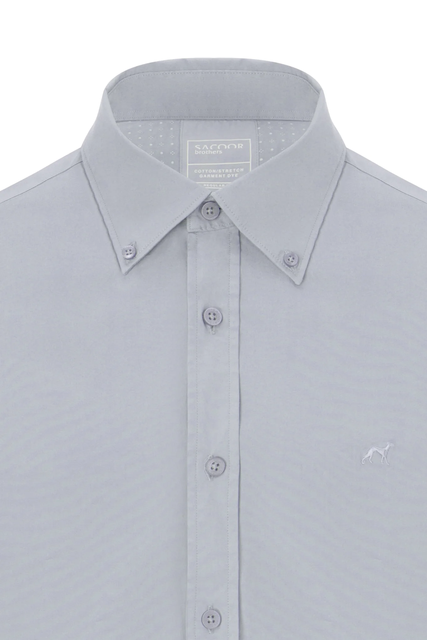 Regular fit comfort poplin garment dye shirt - Image 15