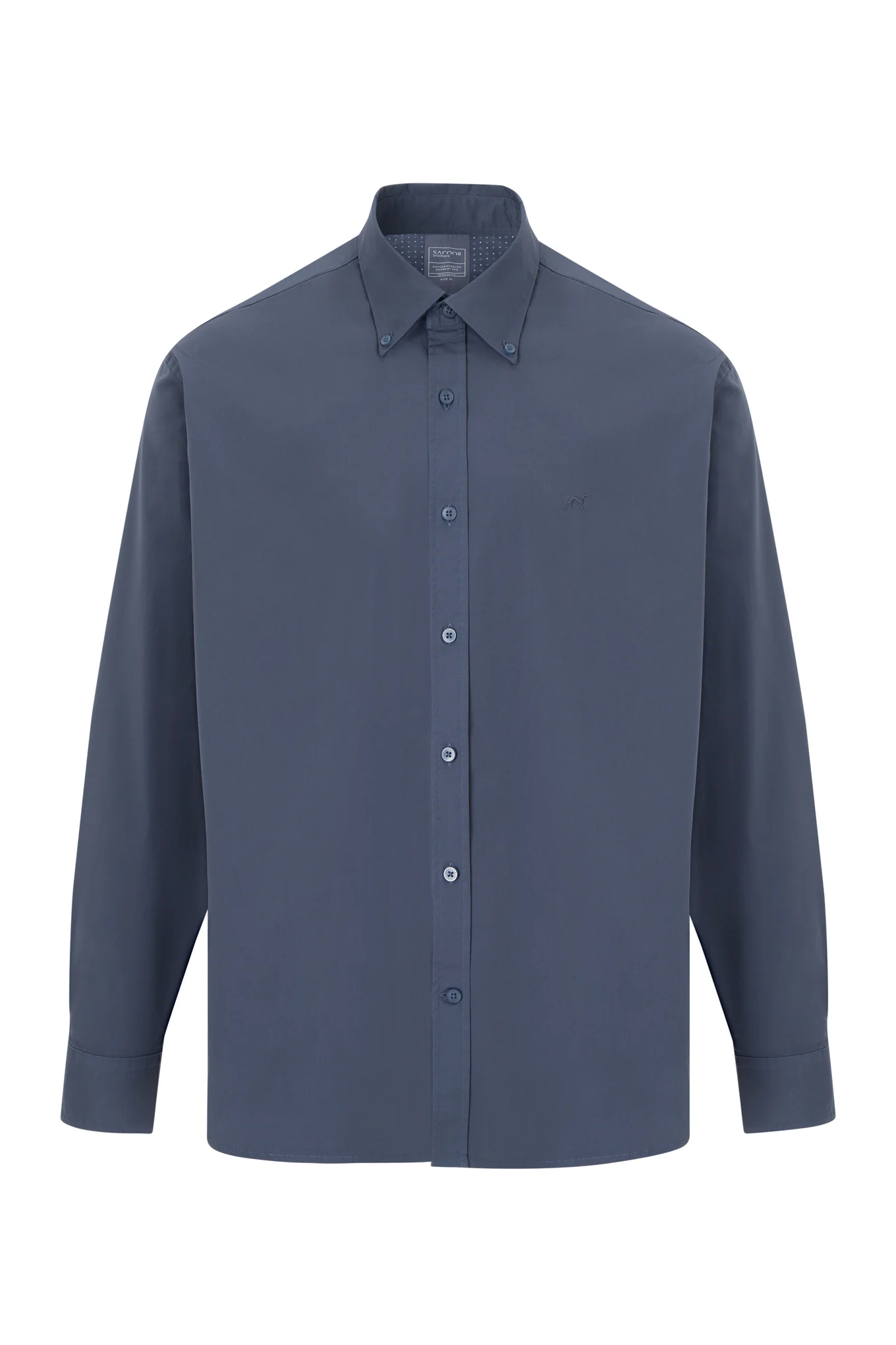 Regular fit comfort poplin garment dye shirt - Image 16
