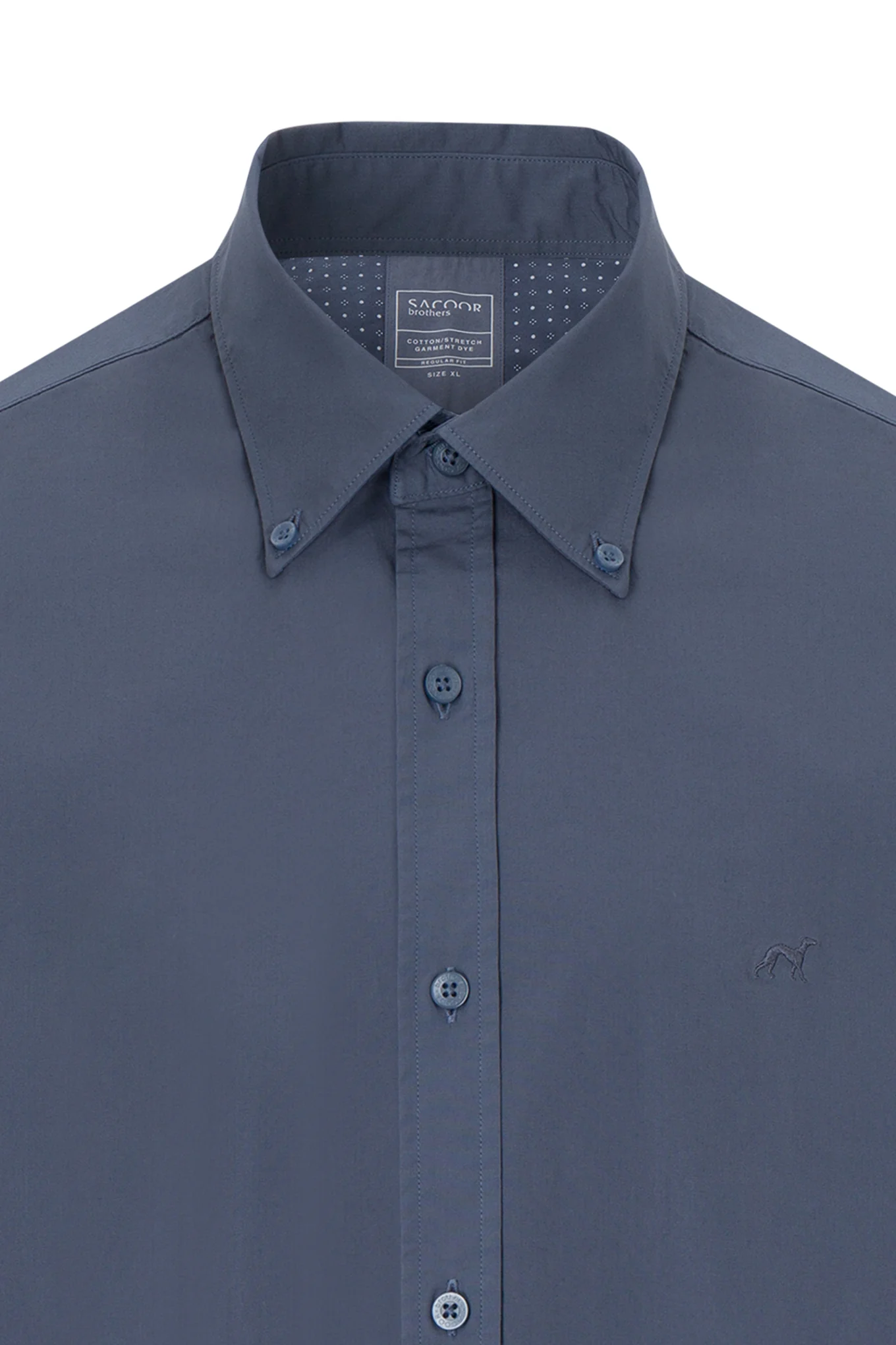 Regular fit comfort poplin garment dye shirt - Image 18