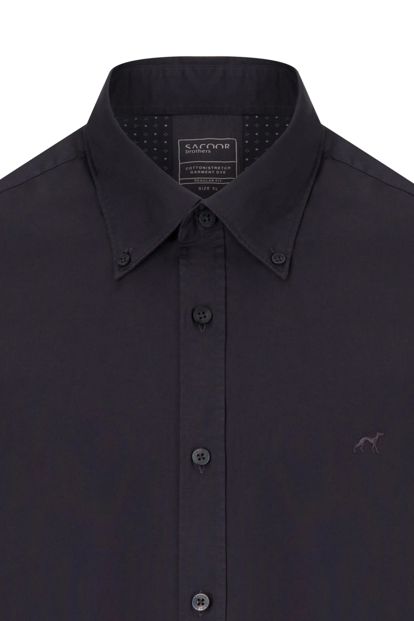 Regular fit comfort poplin garment dye shirt - Image 3