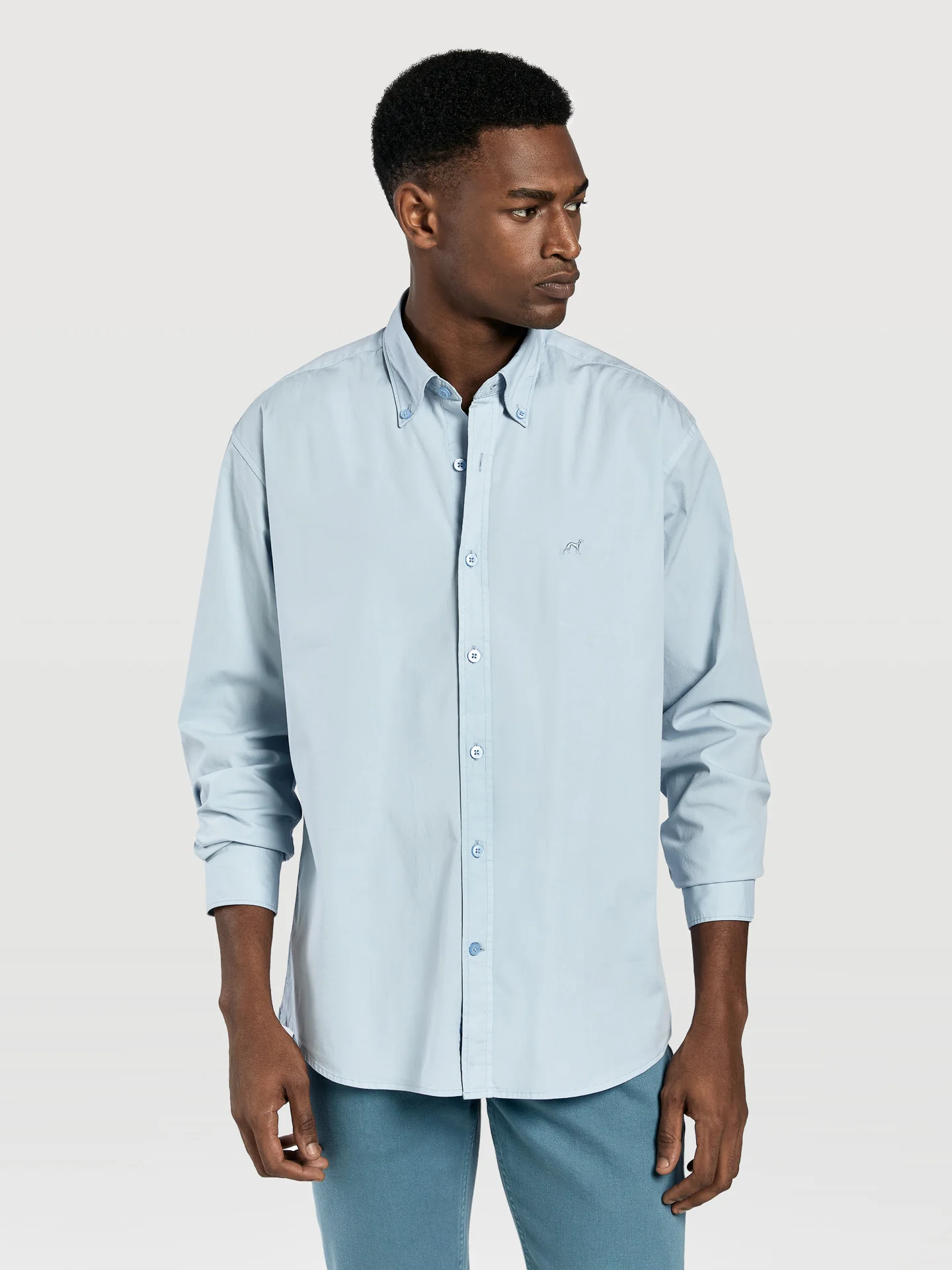 Regular fit comfort poplin garment dye shirt - Image 7