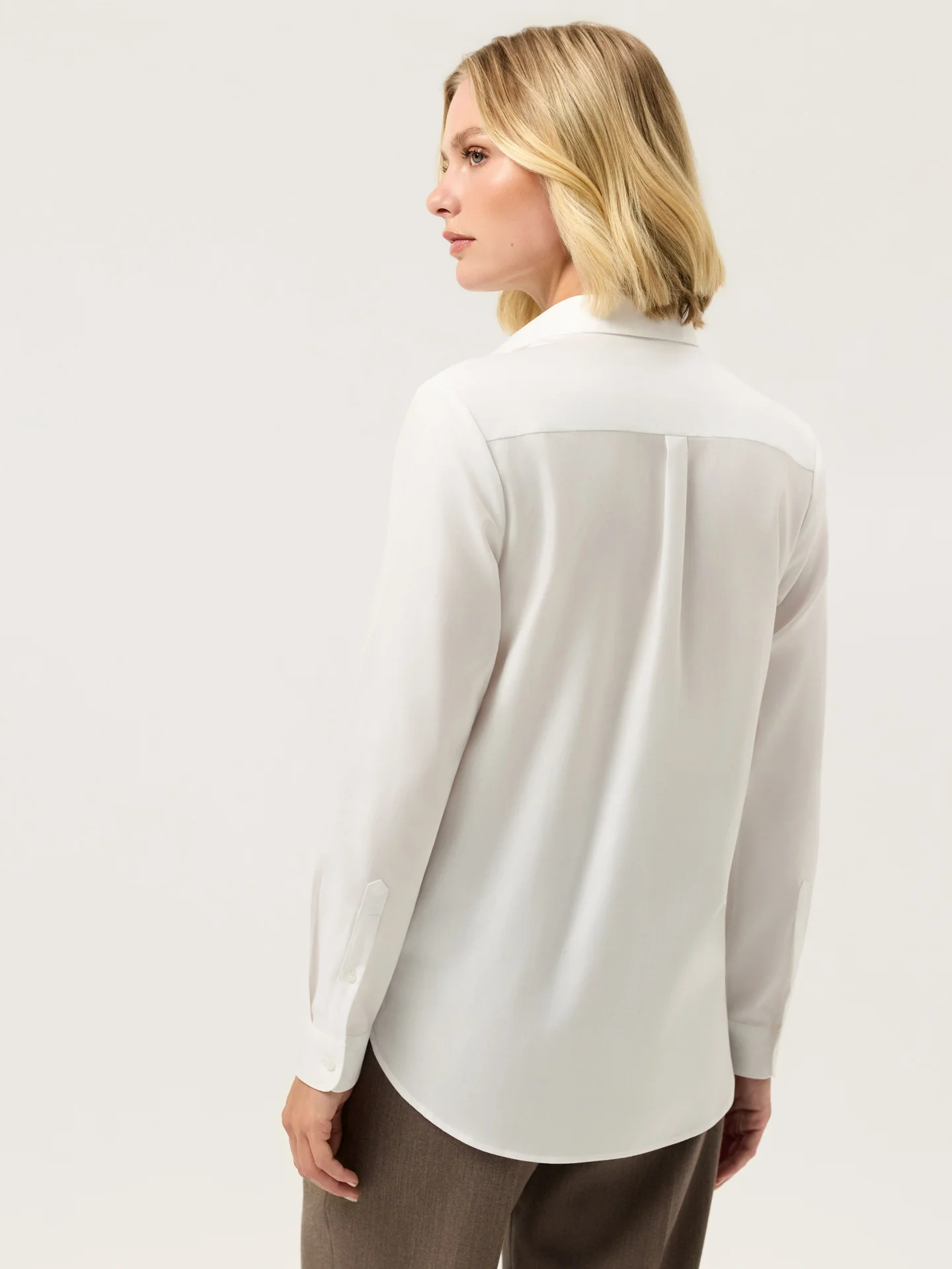 Regular Fit Cotton Herringbone Shirt - Image 3