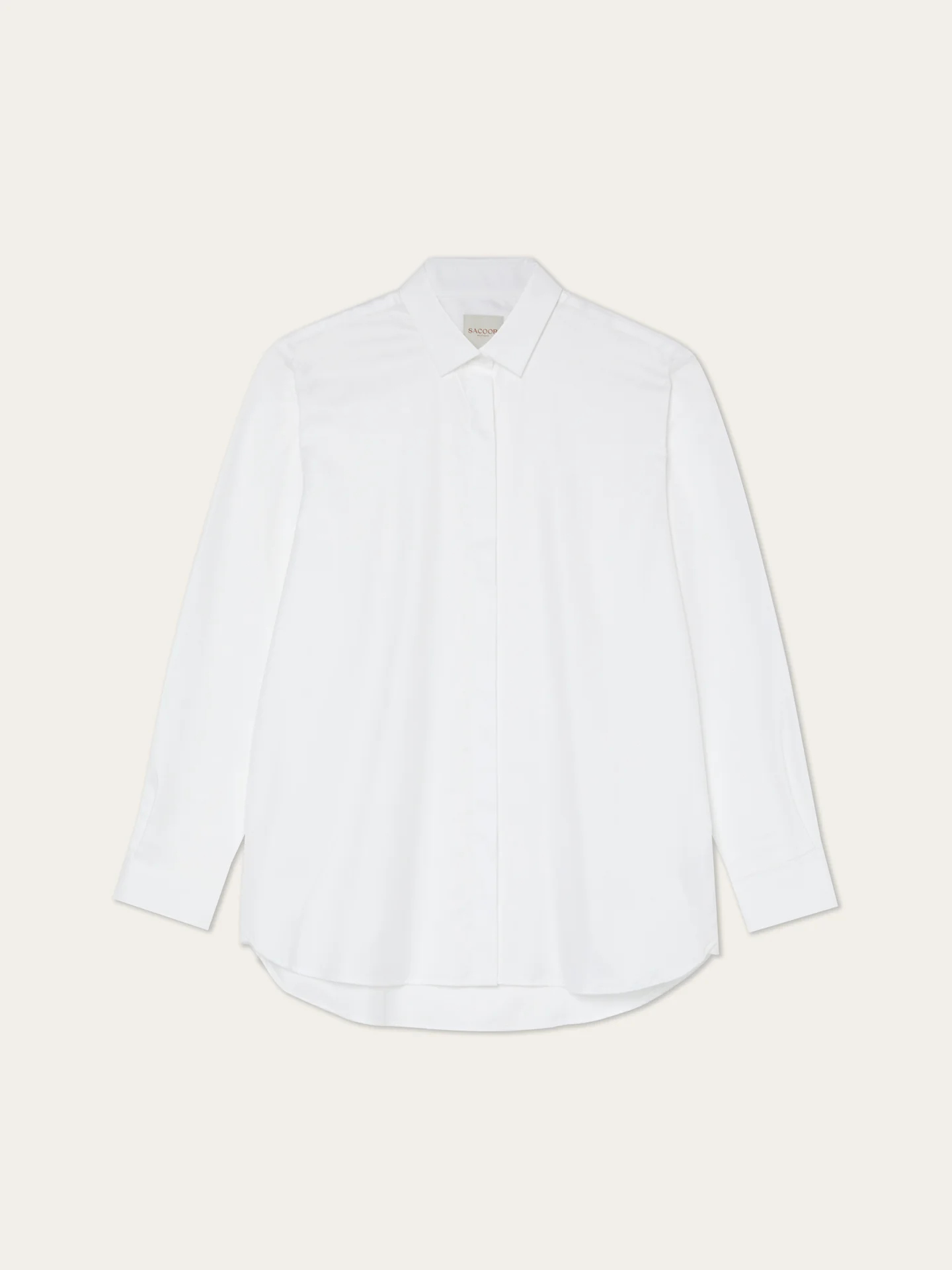Regular Fit Cotton Herringbone Shirt - Image 4