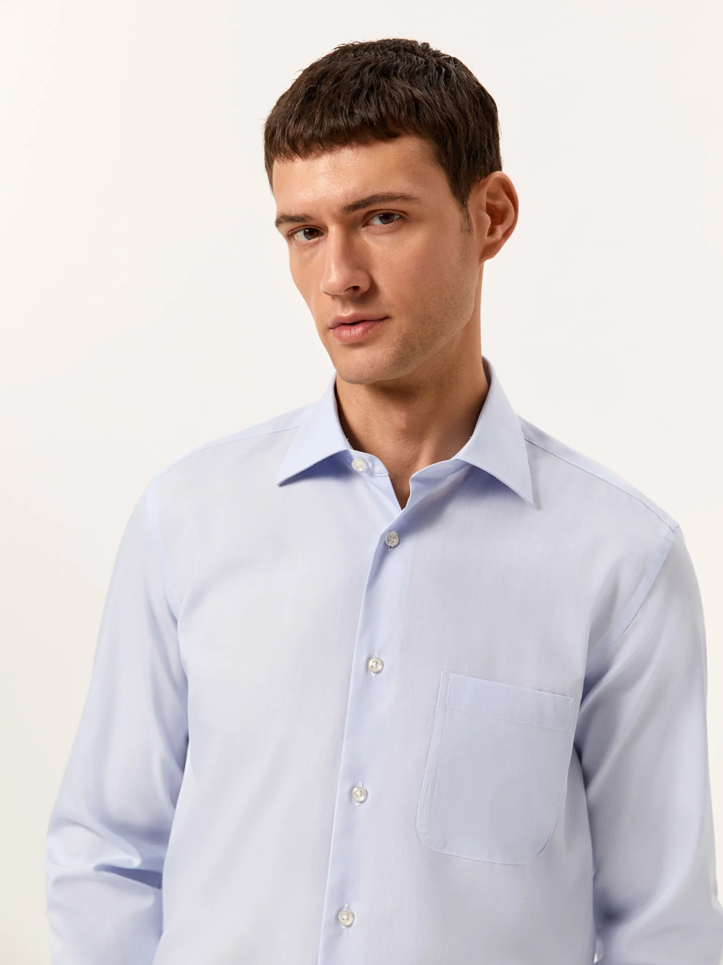 Regular Fit Formal End-on-end Shirt in 100% Cotton - Image 2