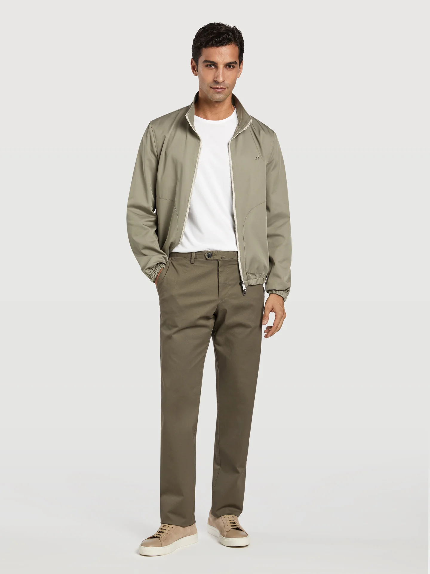 Regular fit garment dye chino trousers - Image 11