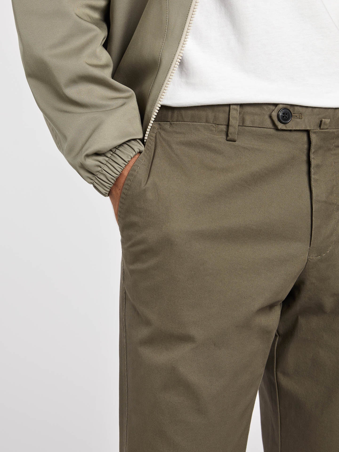Regular fit garment dye chino trousers - Image 12
