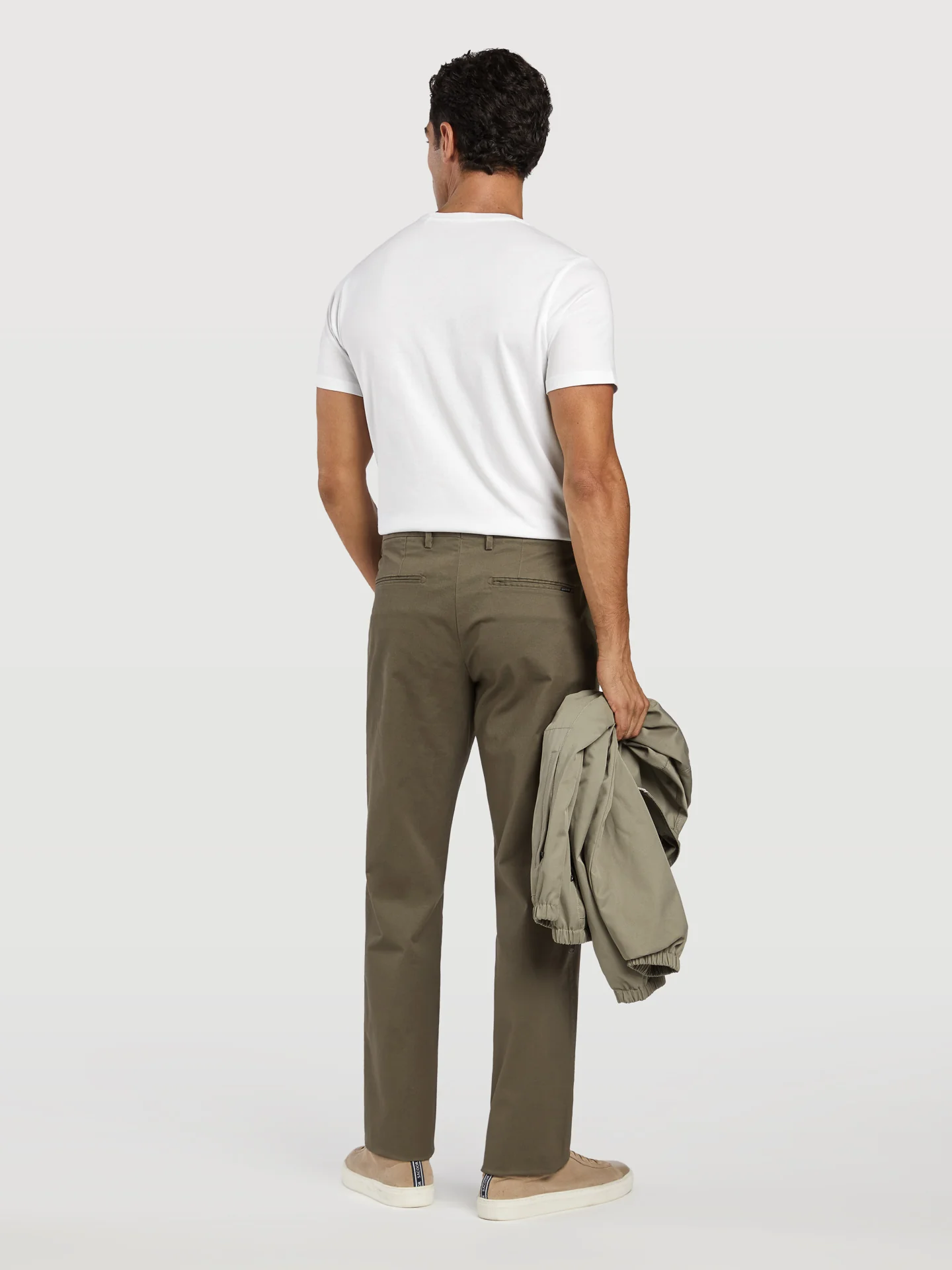 Regular fit garment dye chino trousers - Image 13