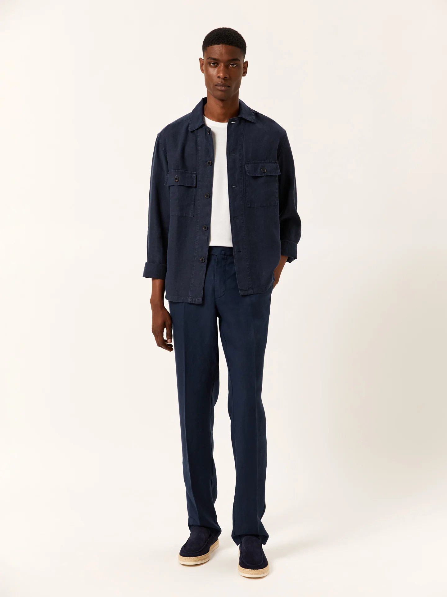 Regular fit Linen Casual Trousers