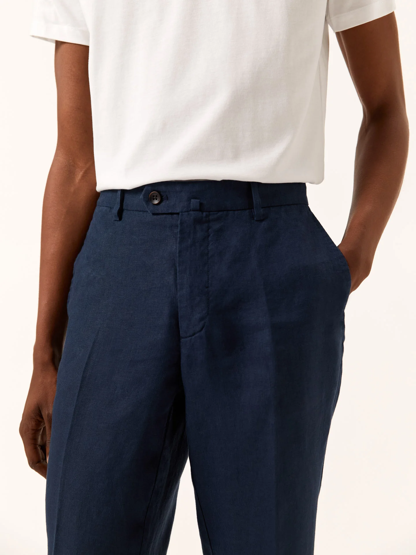 Regular fit Linen Casual Trousers - Image 3