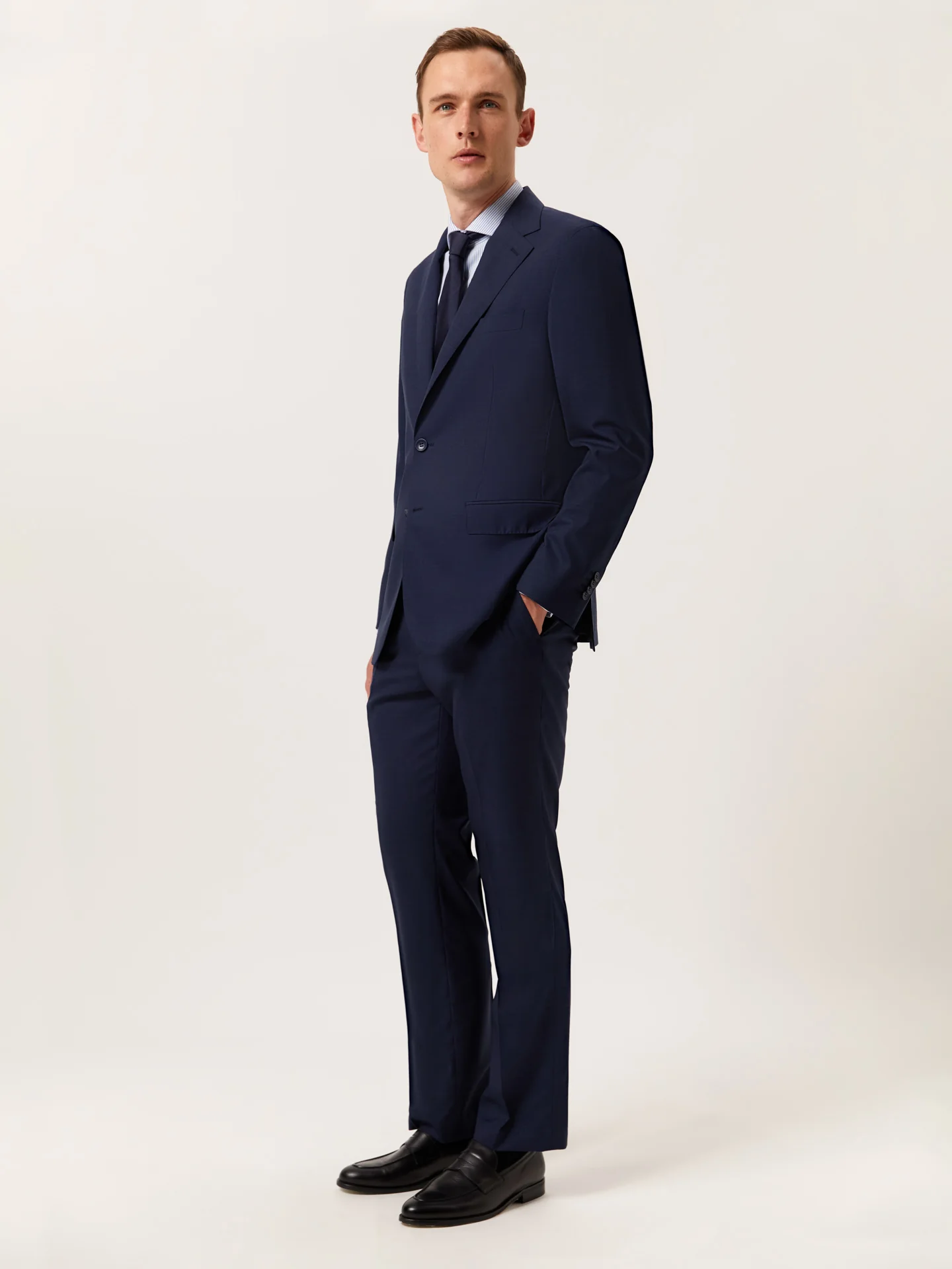 Regular Fit Nailhead Suit in Wool