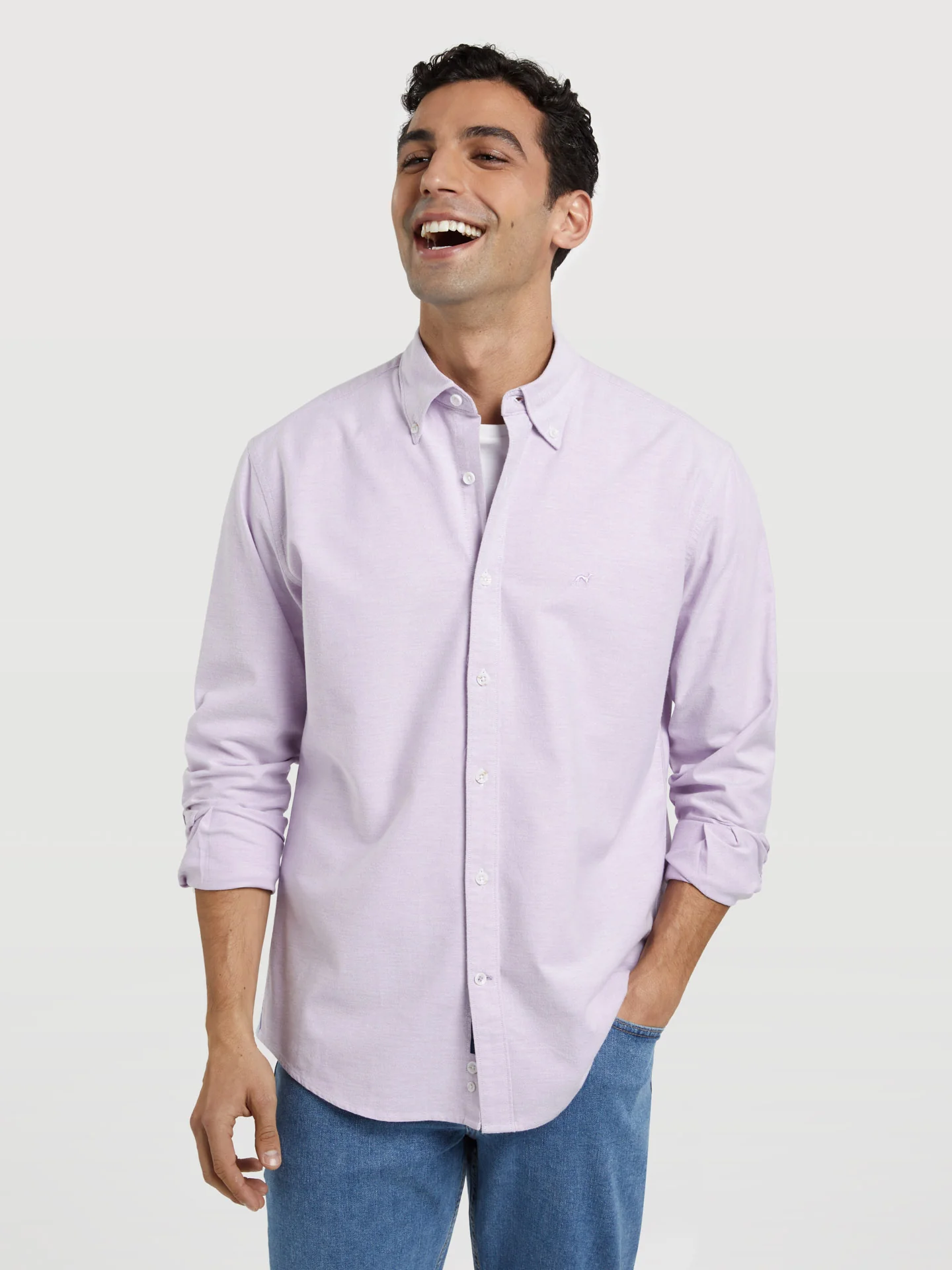 Regular fit oxford shirt - Image 10