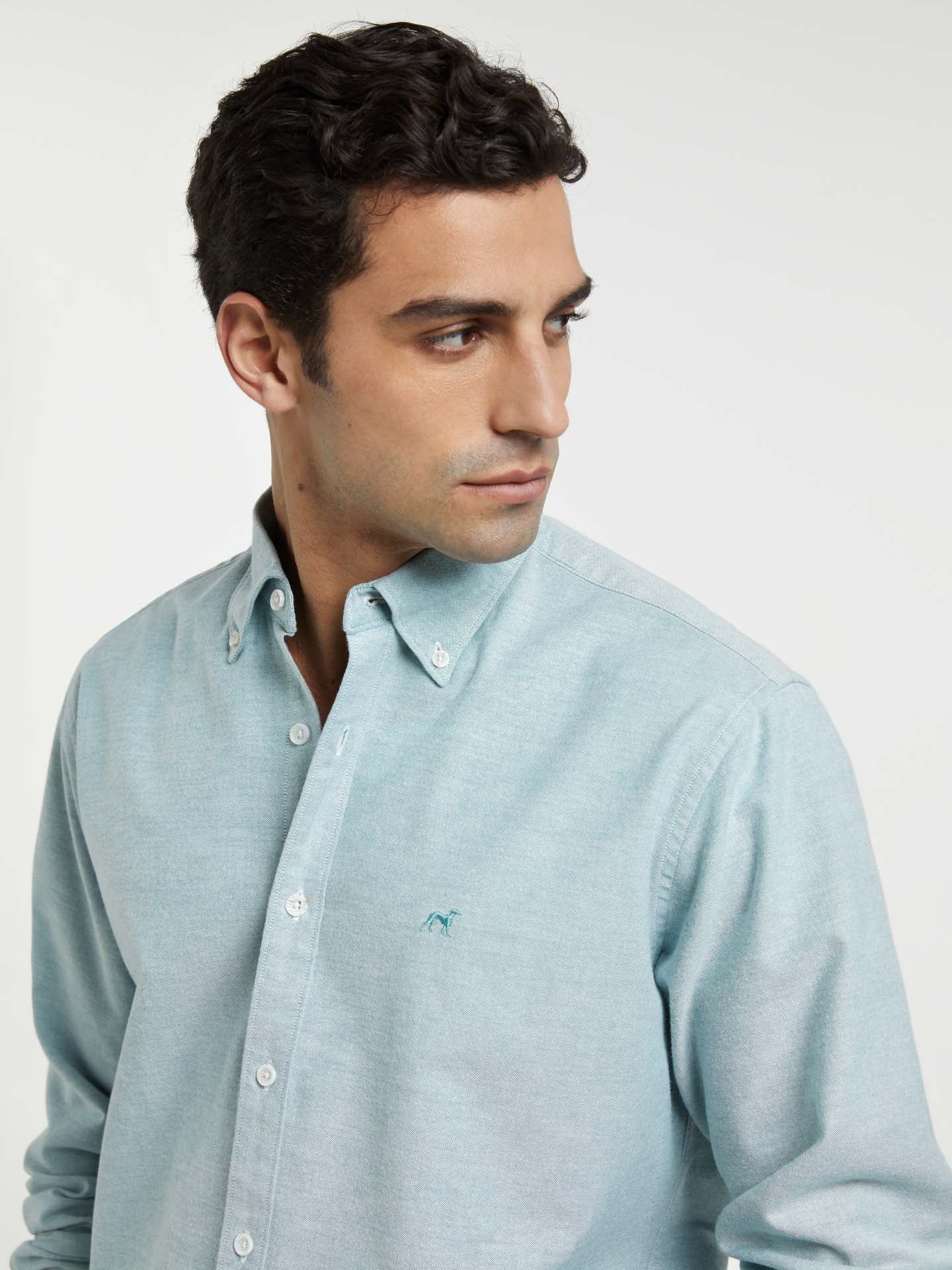 Regular fit oxford shirt - Image 8