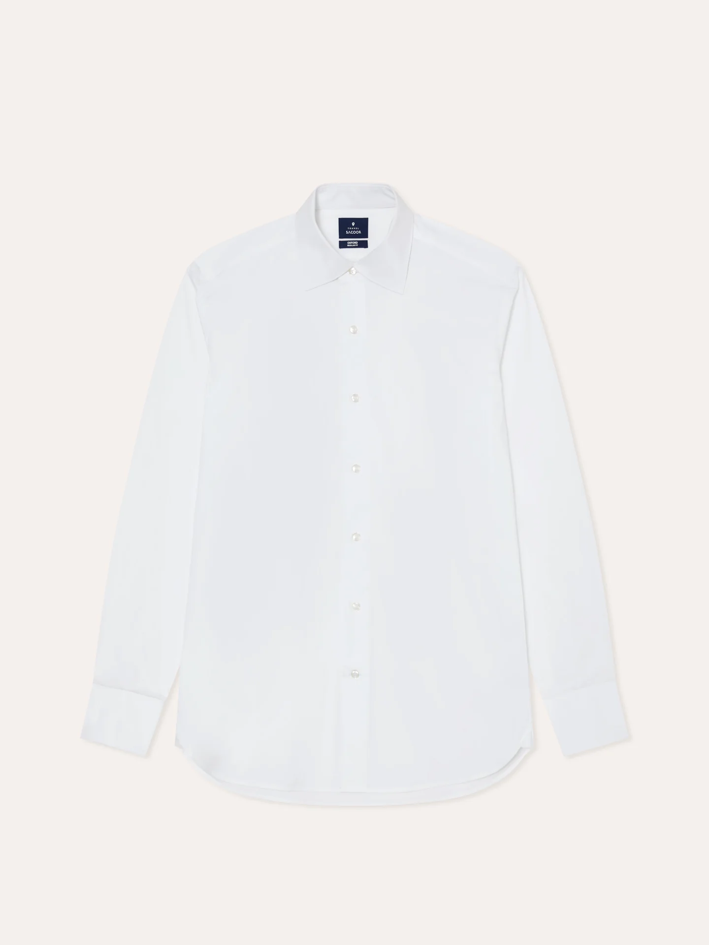Regular Fit Performance Poplin with Oxford Collar and Double Cuffs - Image 8