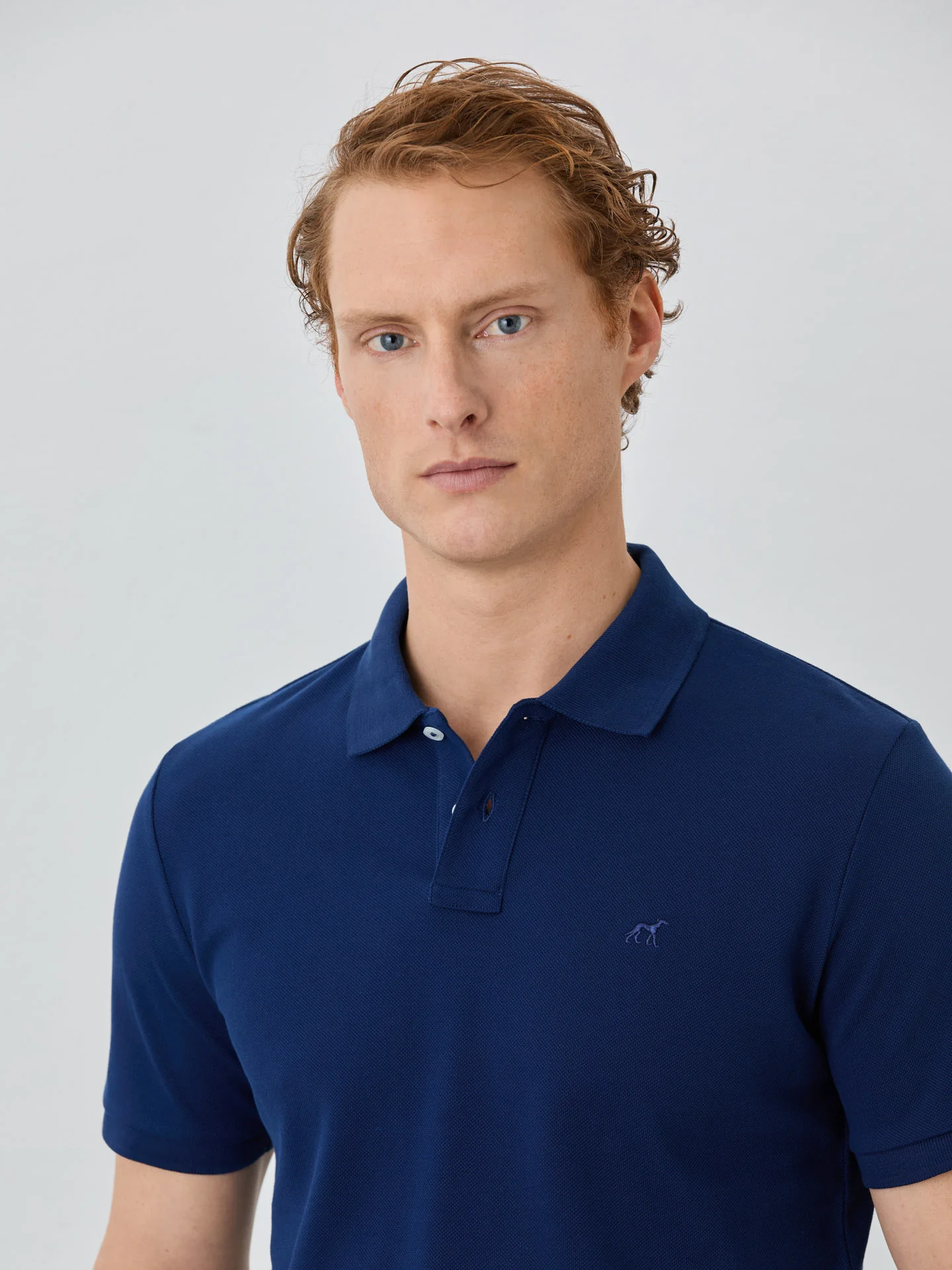Regular Fit Piqué Polo With Logo Embroidery In 100% BCI Cotton