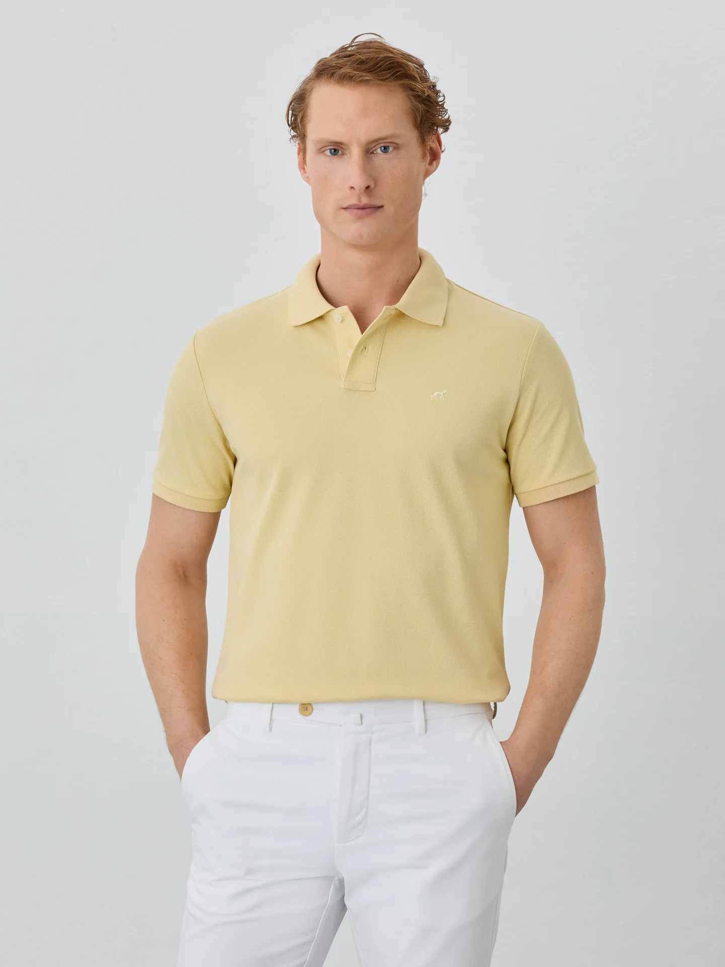 Regular Fit Piqué Polo With Logo Embroidery In 100% BCI Cotton - Image 24
