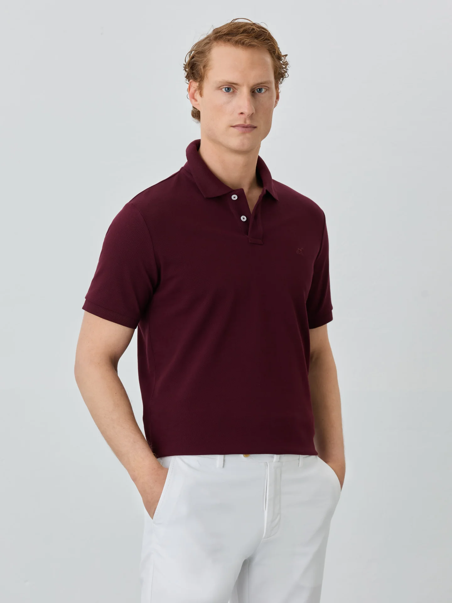 Regular Fit Piqué Polo With Logo Embroidery In 100% BCI Cotton - Image 35
