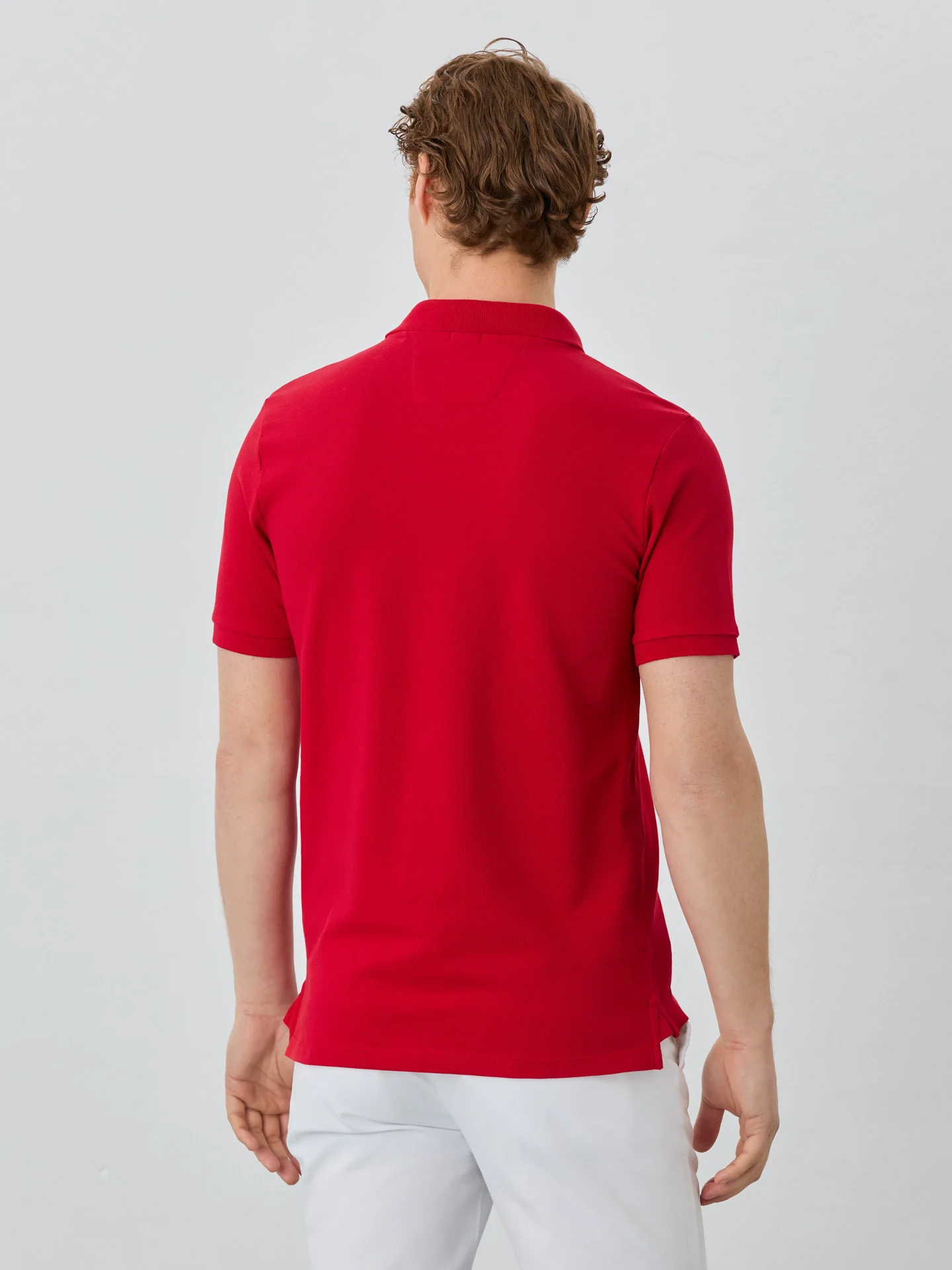 Regular Fit Piqué Polo With Logo Embroidery In 100% BCI Cotton - Image 40
