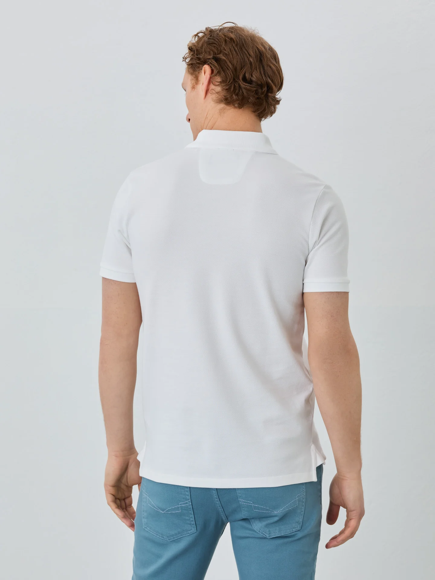 Regular Fit Piqué Polo With Logo Embroidery In 100% BCI Cotton - Image 43