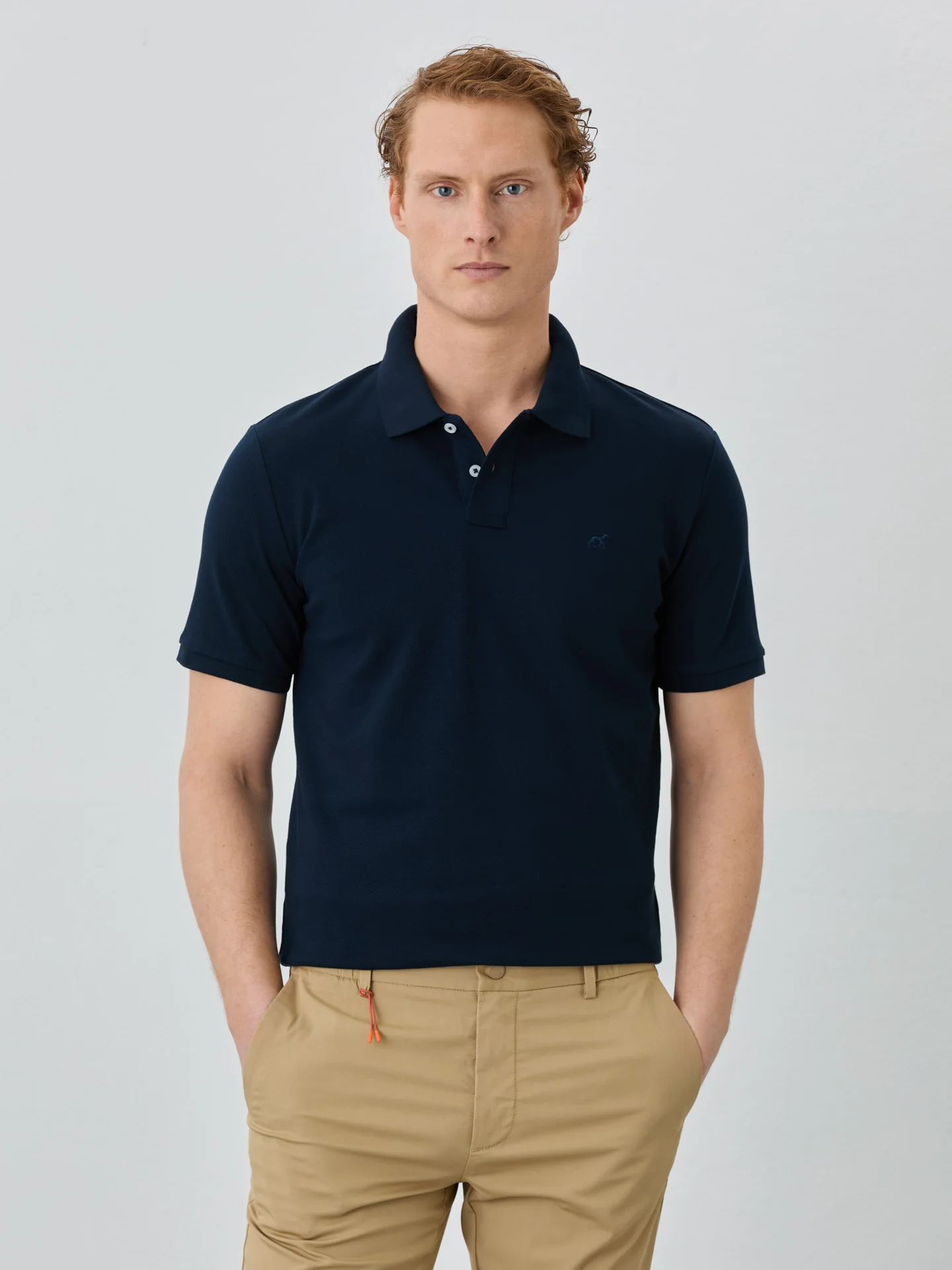 Regular Fit Piqué Polo With Logo Embroidery In 100% BCI Cotton - Image 7