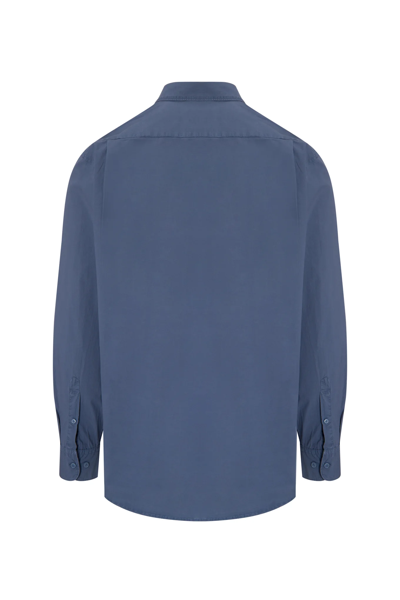 Regular fit plain over dye poplin shirt - Image 14