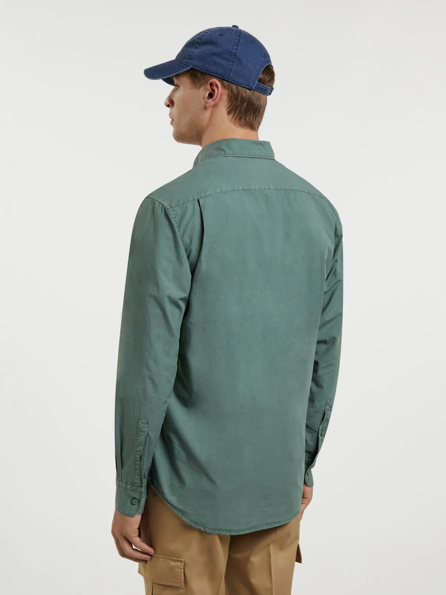 Regular fit poplin faded shirt - Image 12