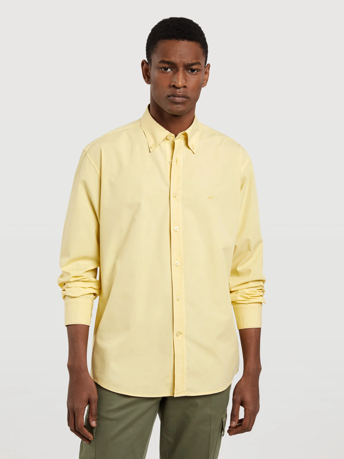 Regular fit poplin faded shirt - Image 19