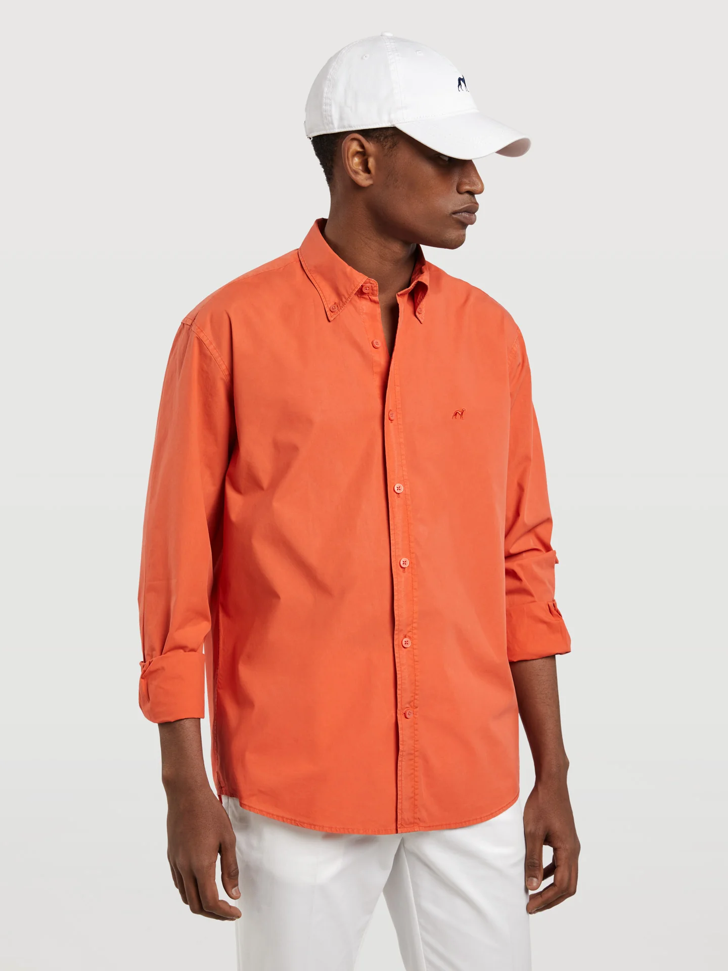 Regular fit poplin faded shirt - Image 25