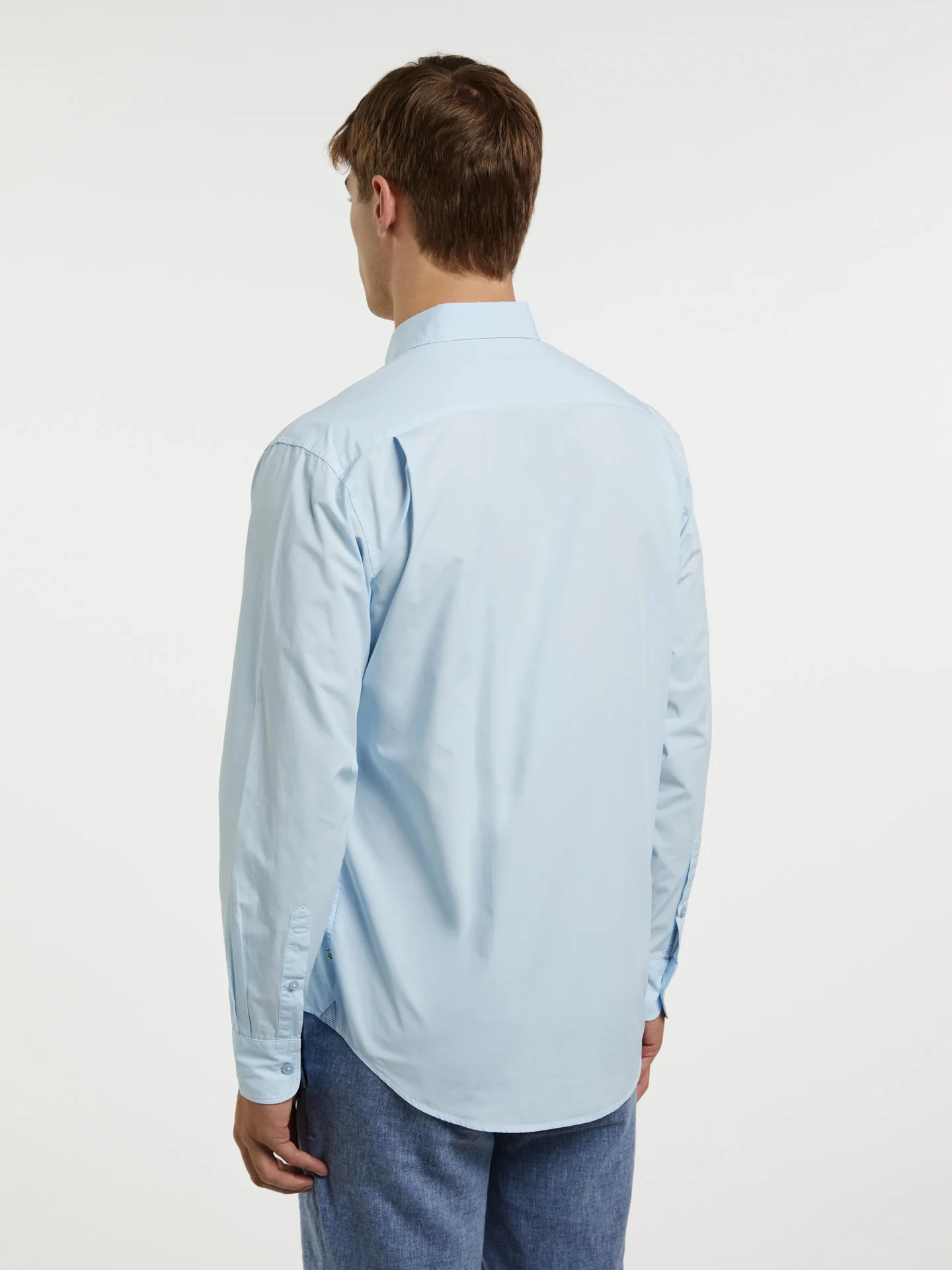 Regular fit poplin faded shirt - Image 8